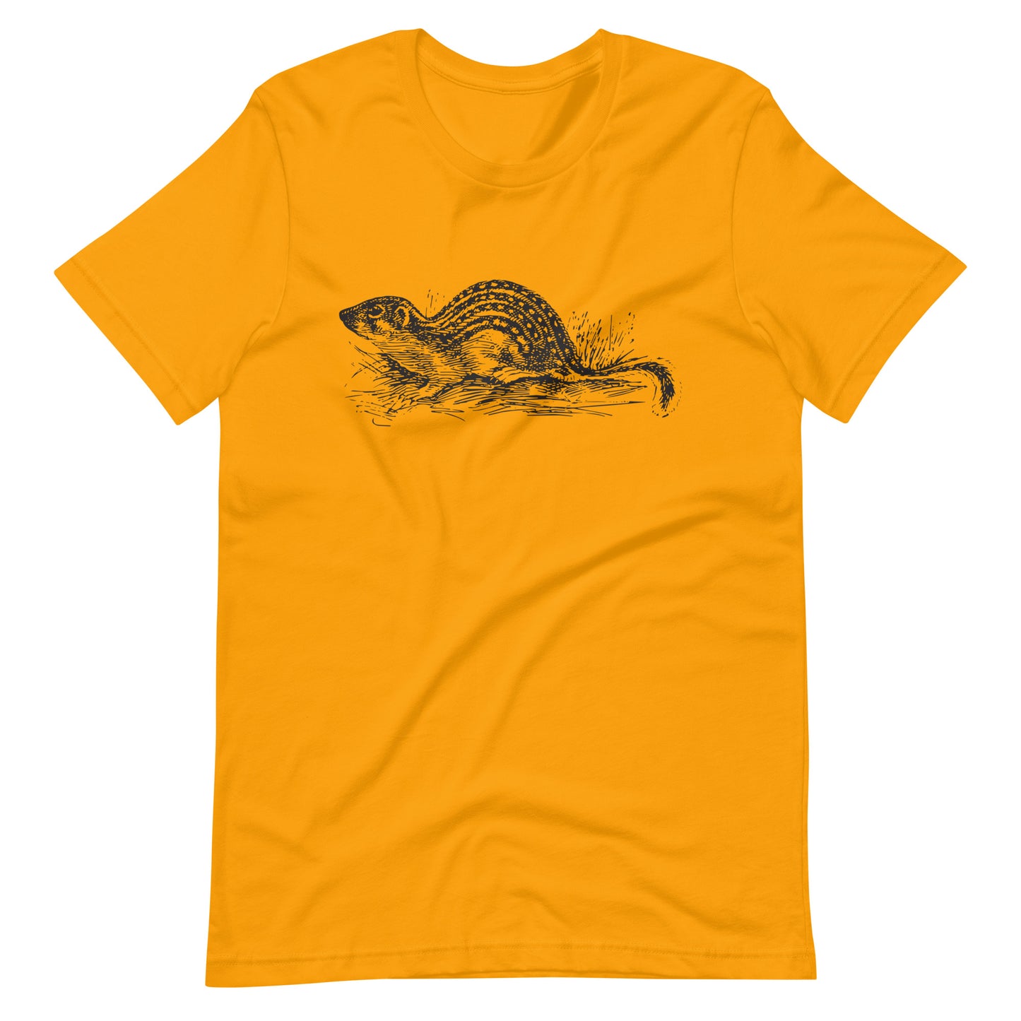 Printagon - Ground Squirrel - Unisex T-shirt - Gold / S