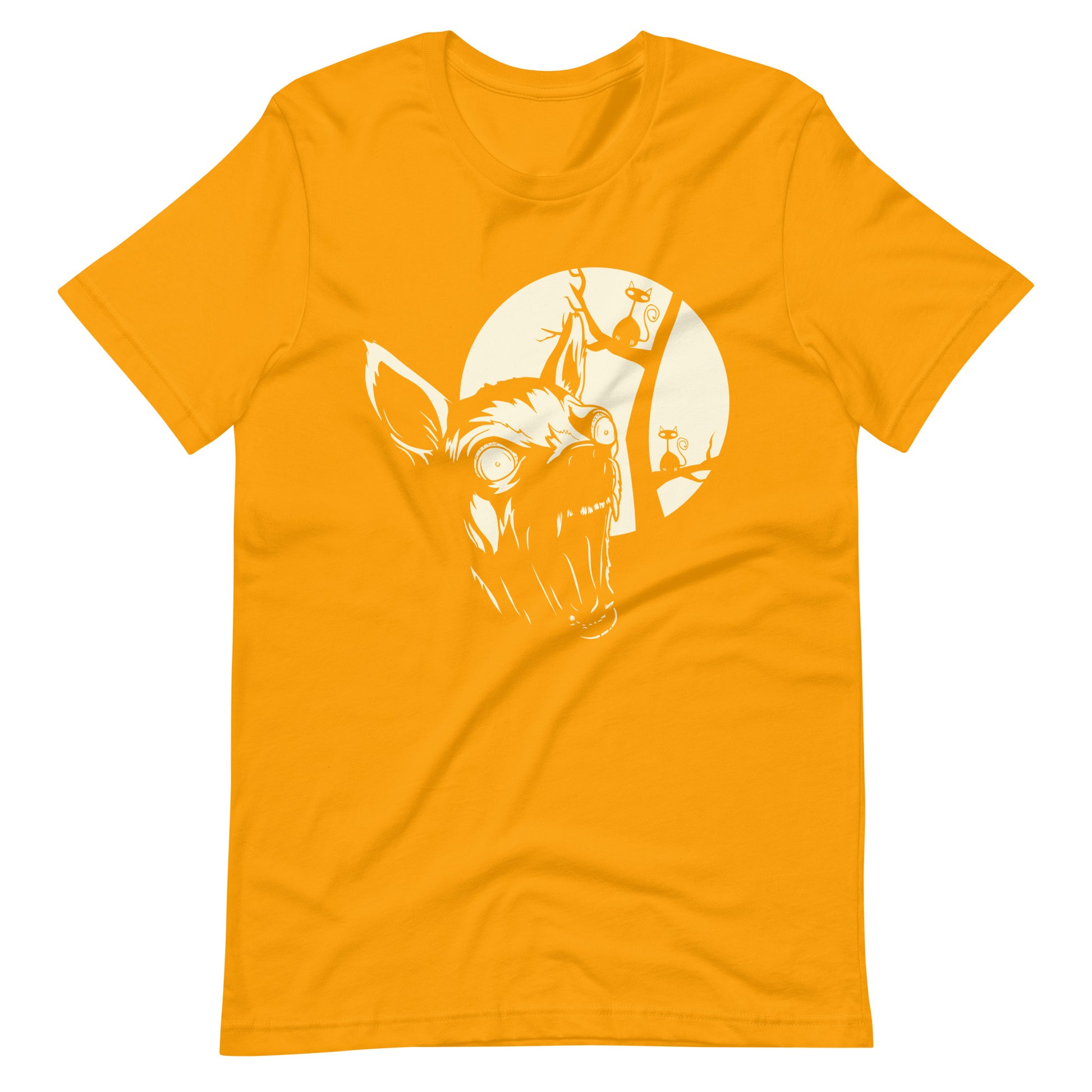 Printagon - Night Wild Animal - Unisex T-shirt - Gold / S