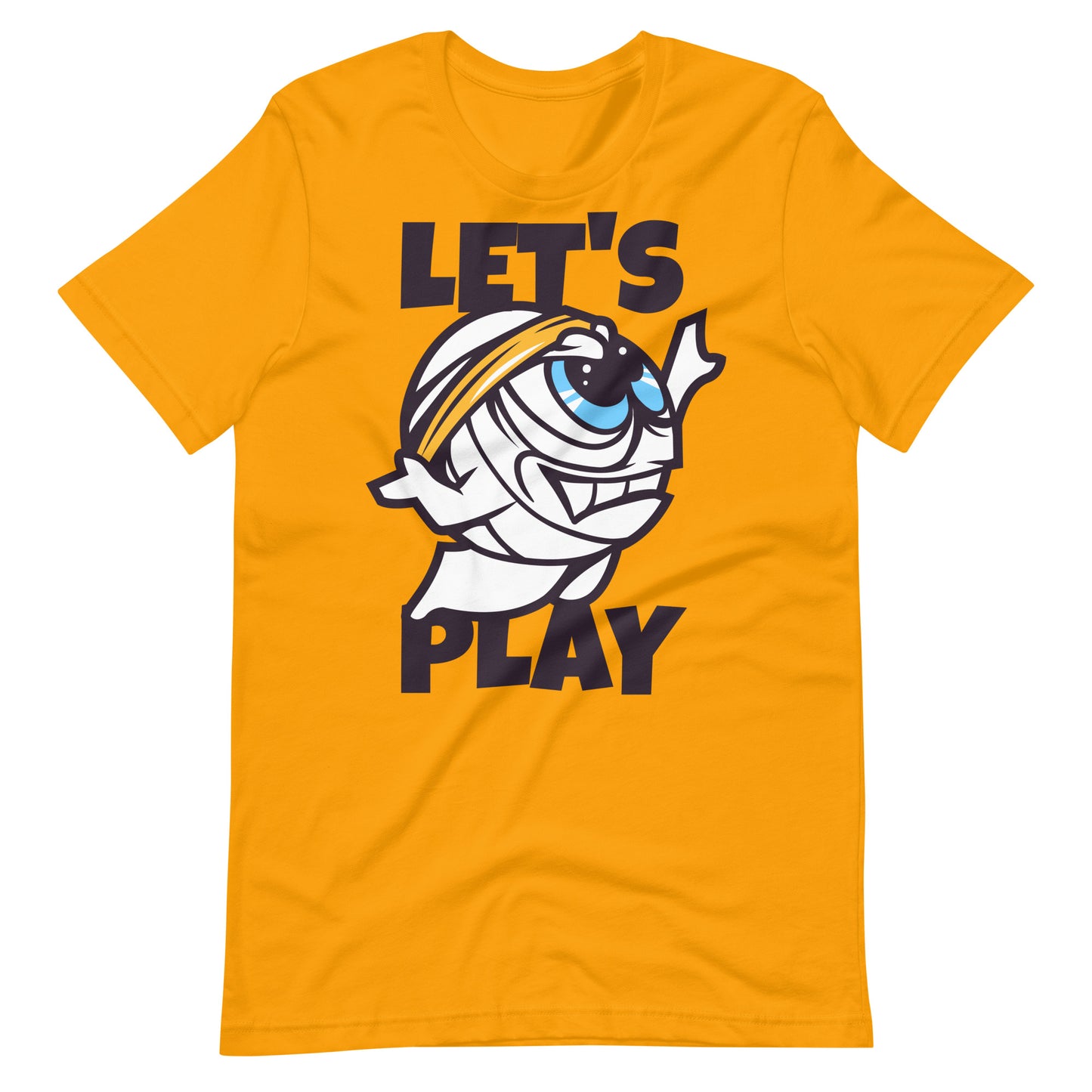 Printagon - Let's Play - Unisex T-shirt - Gold / S