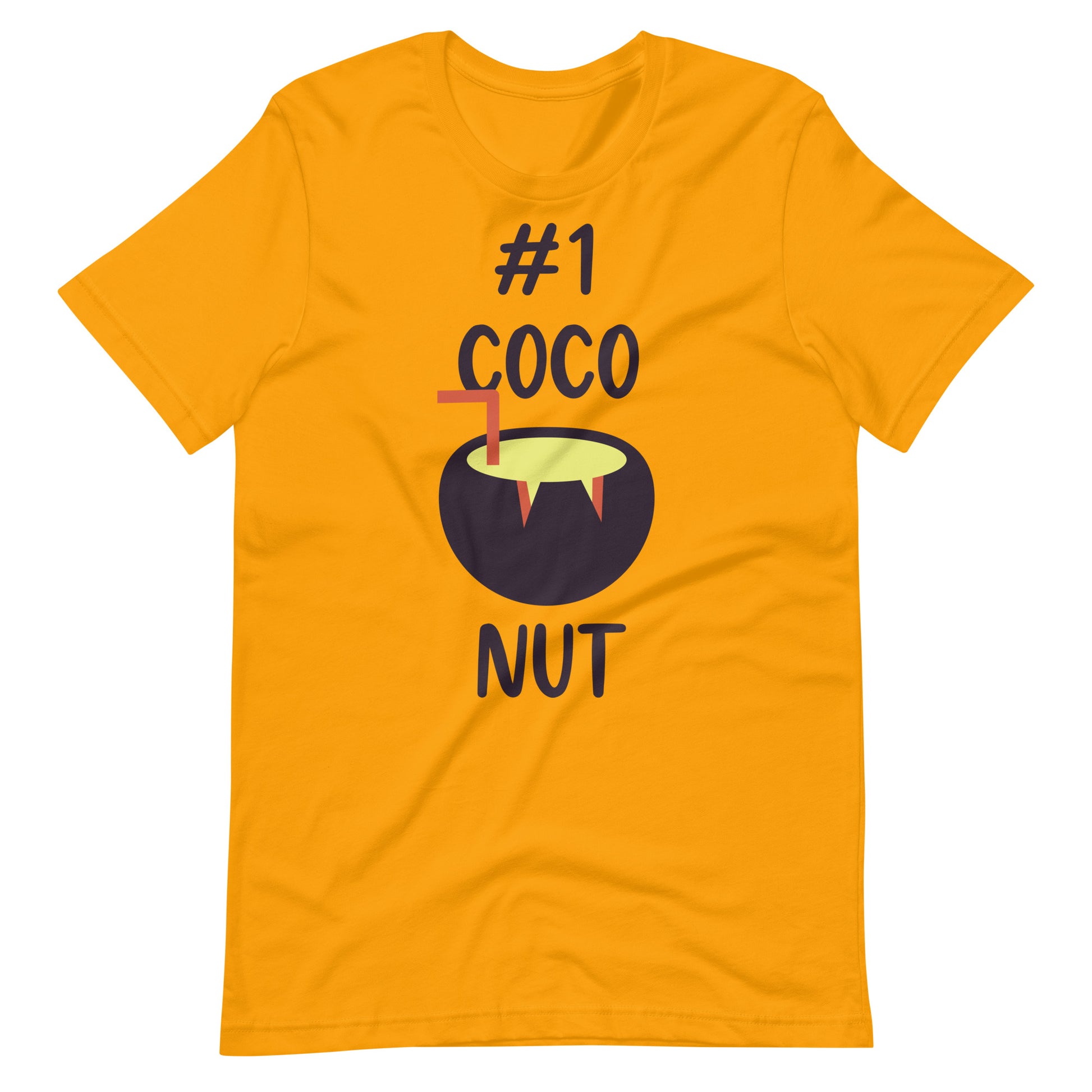 Printagon - Coconut #1 - Unisex T-shirt - Gold / S