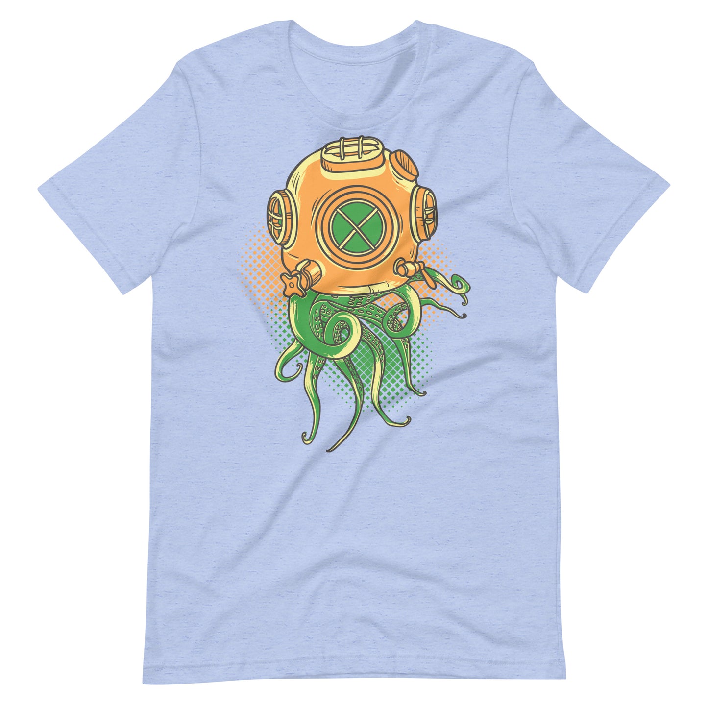 Printagon - Octopus - Unisex T-shirt - Heather Blue / S