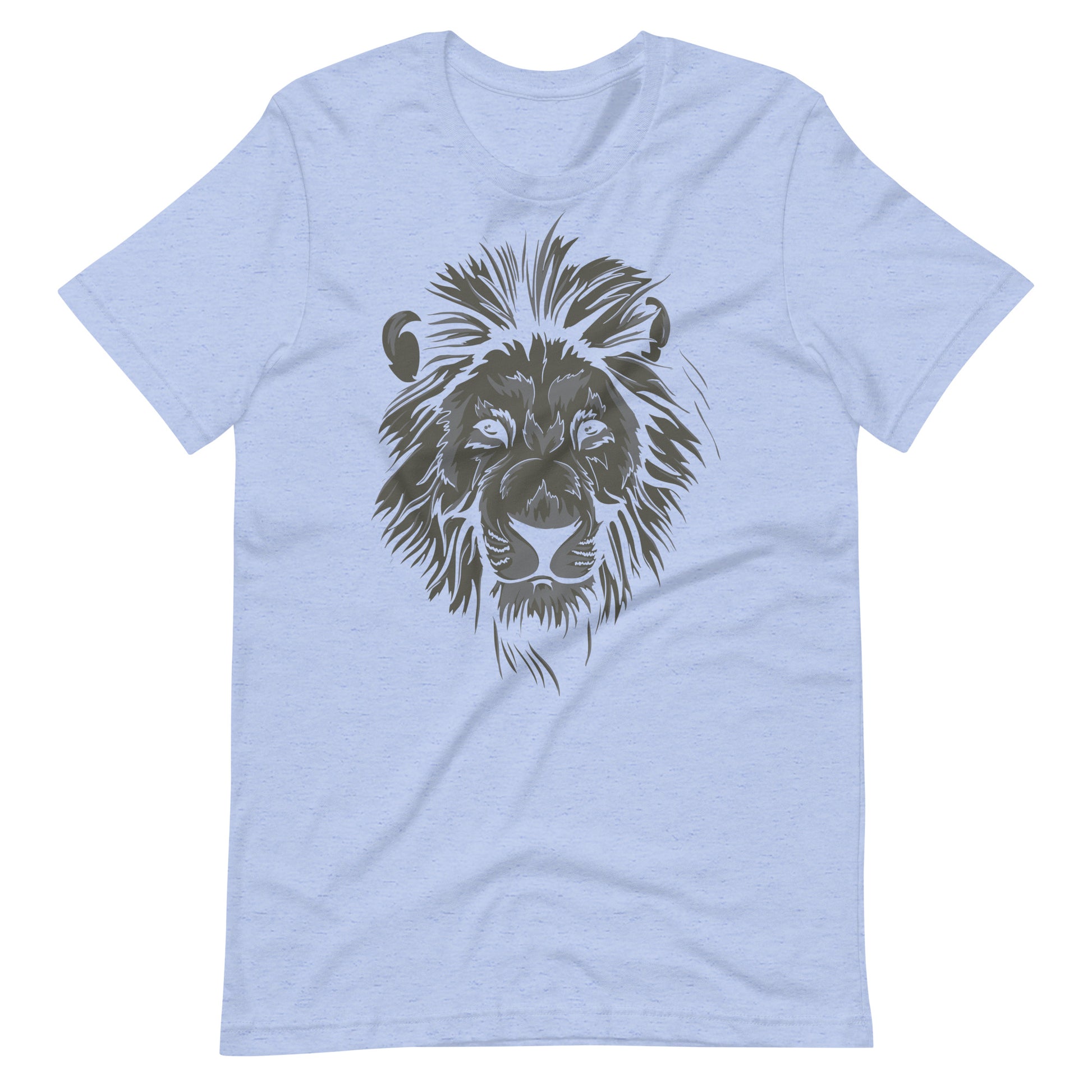 Printagon - Tiger Shadow - Unisex T-shirt - Heather Blue / S