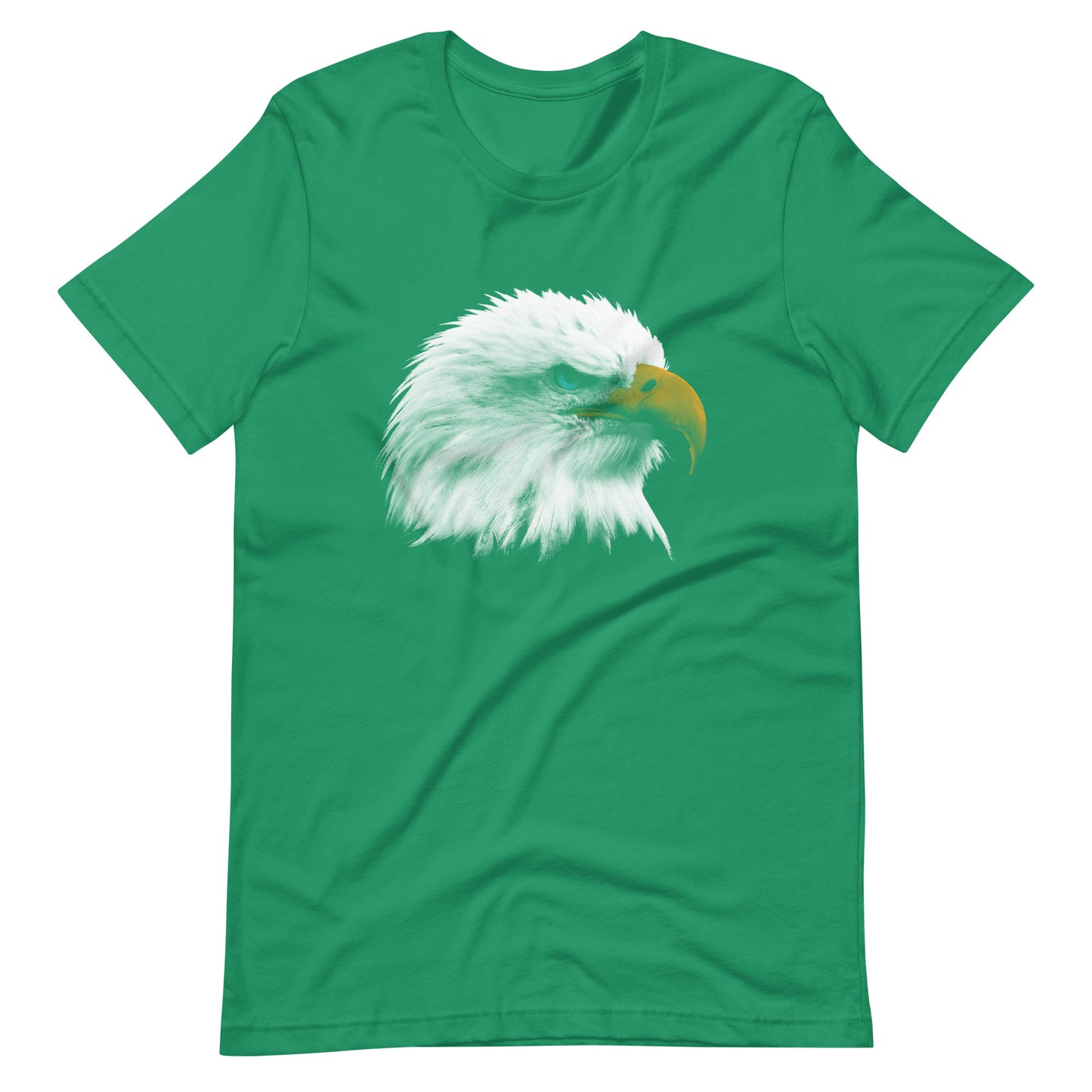 Printagon - Bald Eagle 002 - Unisex T-shirt - Kelly / XS