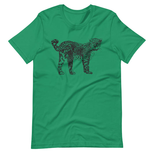 Printagon - Cheetah 002 - Unisex T-shirt - Kelly / XS