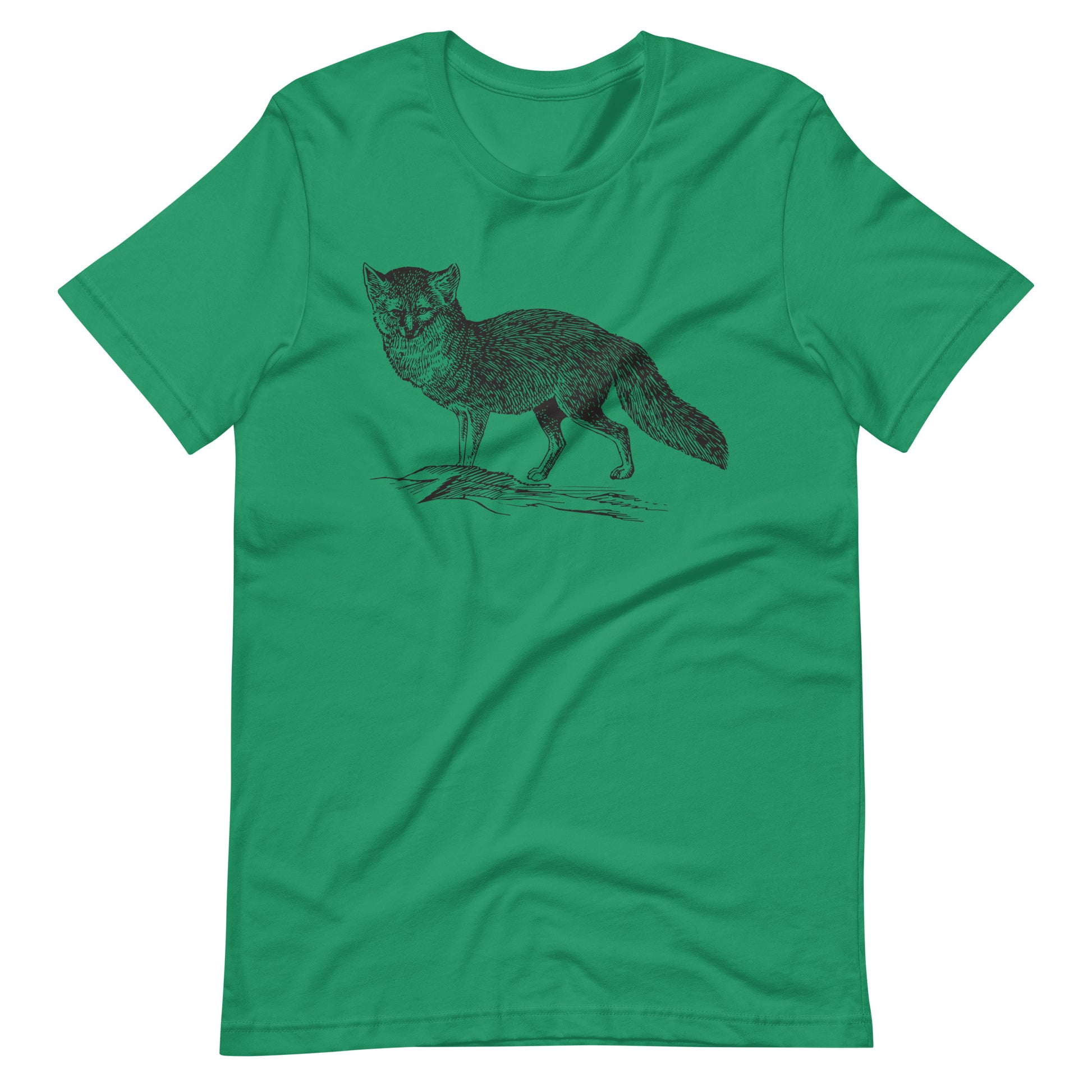 Printagon - Arctic Fox 002 - Unisex T-shirt - Kelly / XS