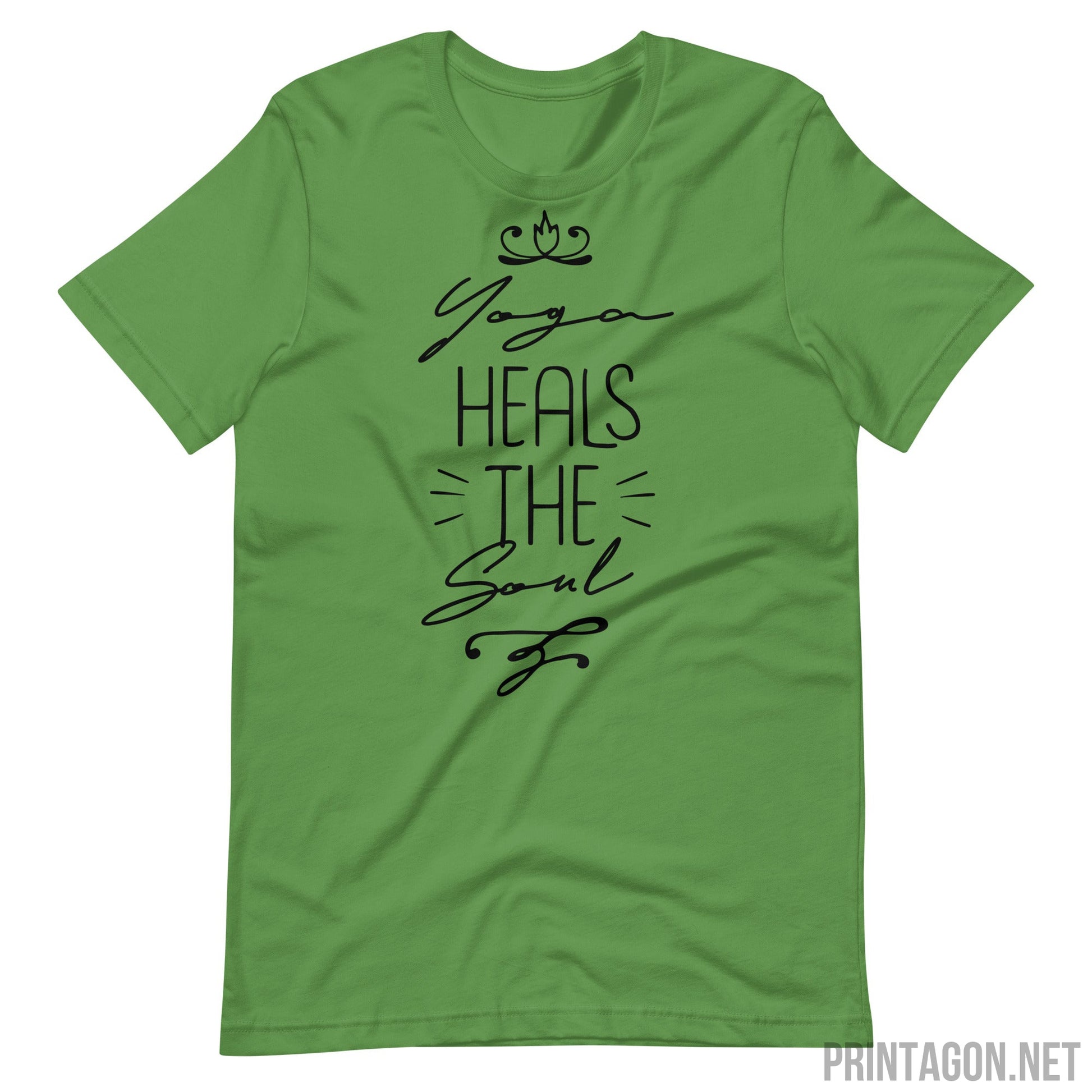 Yoga Heals The Soul - Unisex T-shirt - Leaf / S Printagon