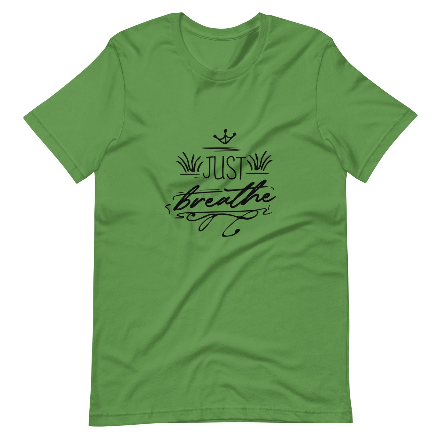 Printagon - Just Breathe - Unisex T-shirt - Leaf / S