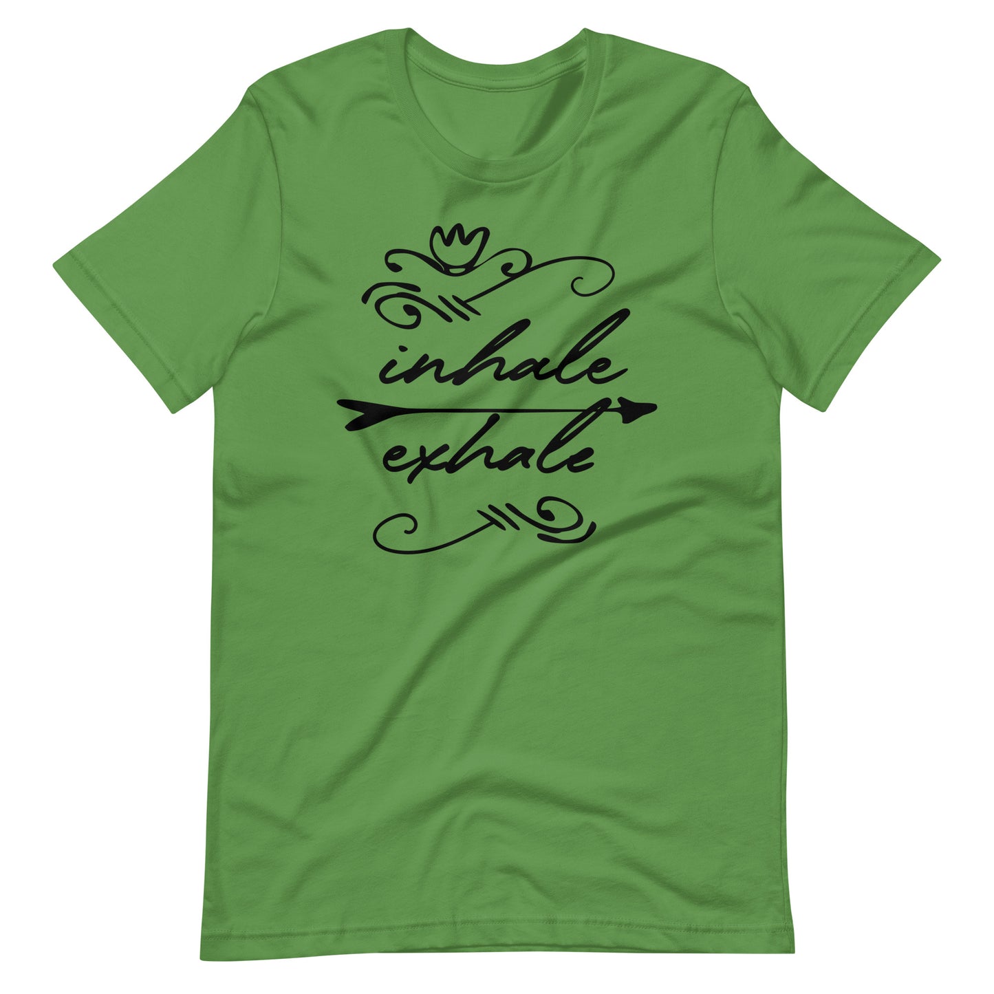 Printagon - Inhale Exhale - Unisex T-shirt - Leaf / S