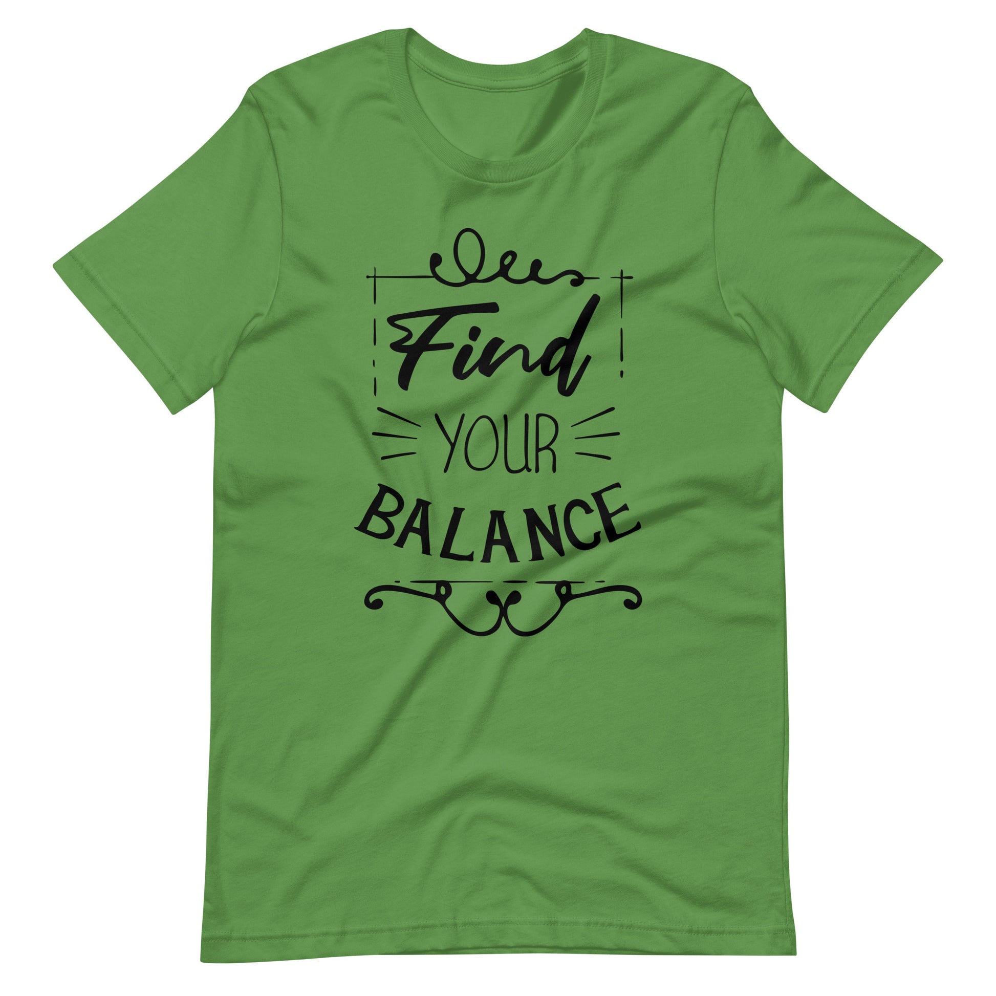 Printagon - Find Your Balance - Unisex T-shirt - Leaf / S