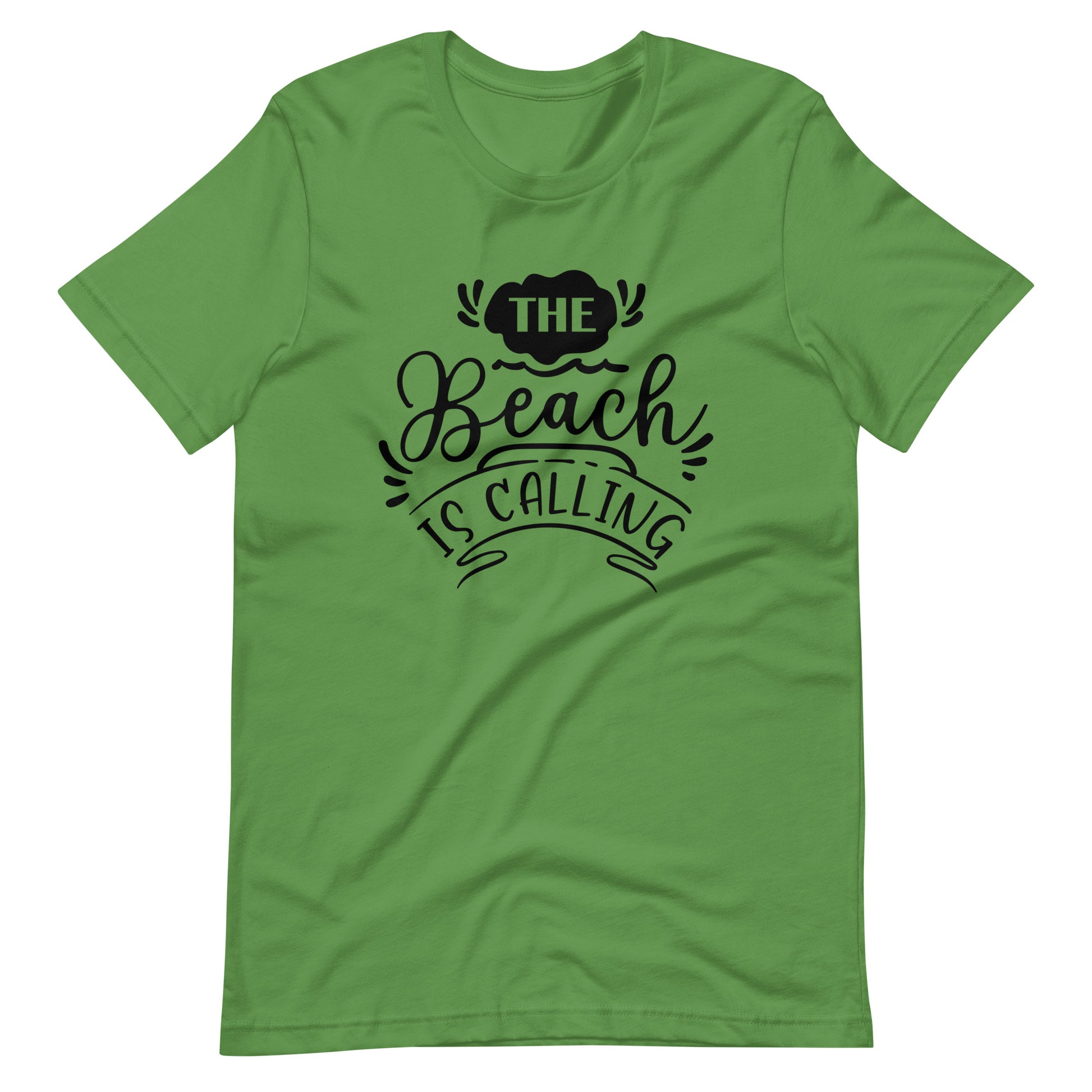 The Beach Is Calling - Unisex T-shirt - Leaf / S Printagon