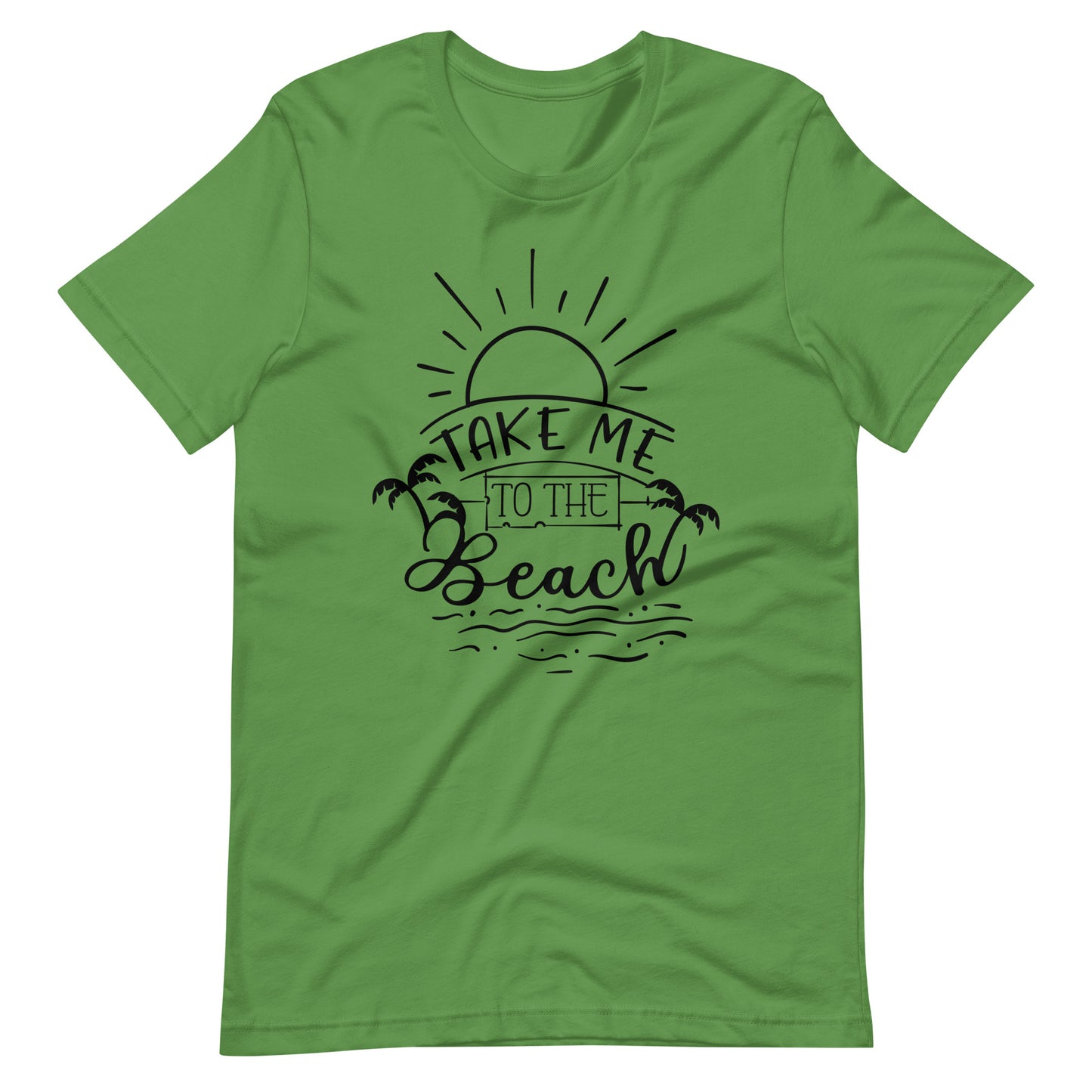 Take Me To The Beach - Unisex T-shirt - Leaf / S Printagon