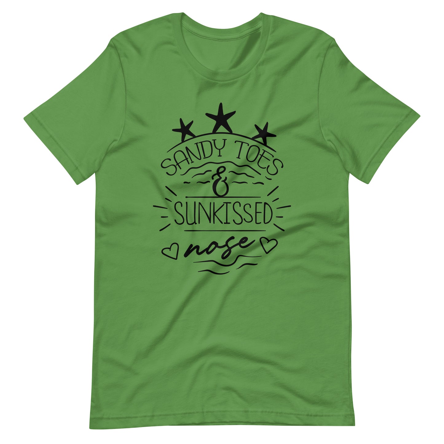 Sandy Toes & Sun Kissed Nose - Unisex T-shirt - Leaf / S Printagon