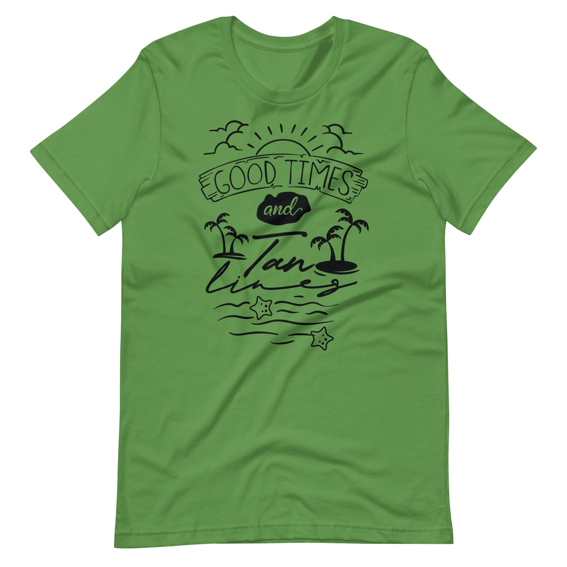 Printagon - Good Times And Tan Lines - Unisex T-shirt - Leaf / S