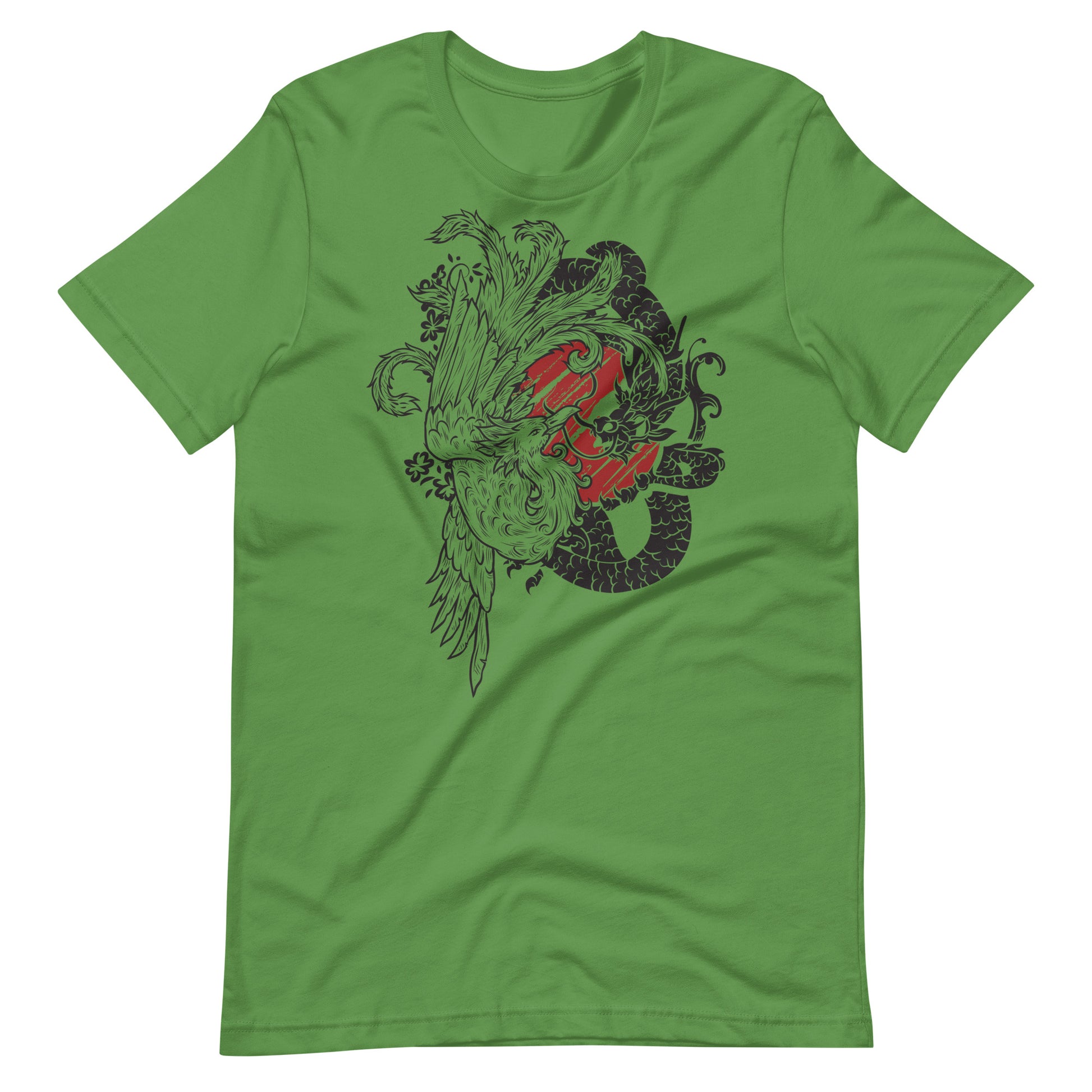 Printagon - Dragon Graphic - Unisex T-shirt - Leaf / S