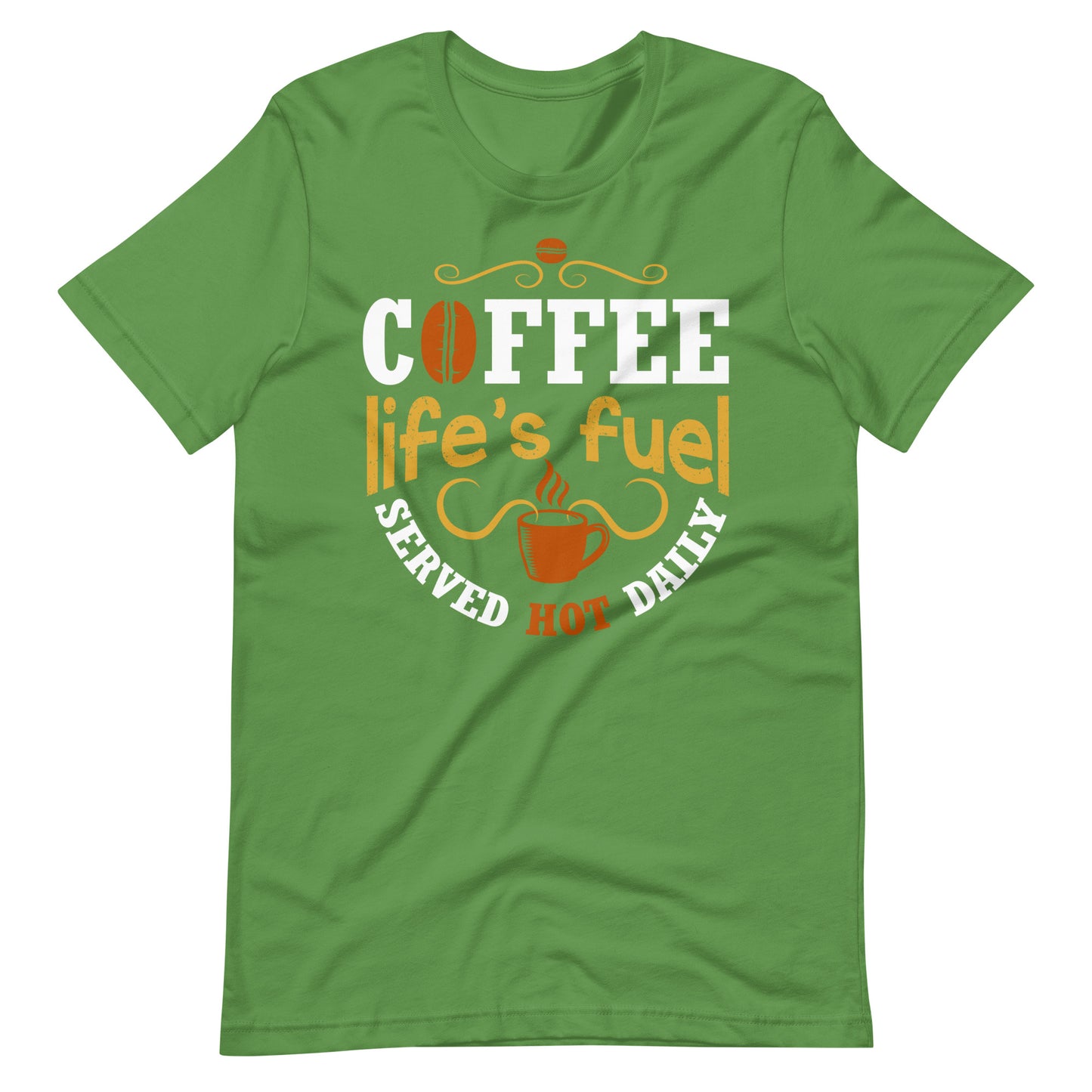 Printagon - Coffee Life's Fuel - Unisex T-shirt - Leaf / S