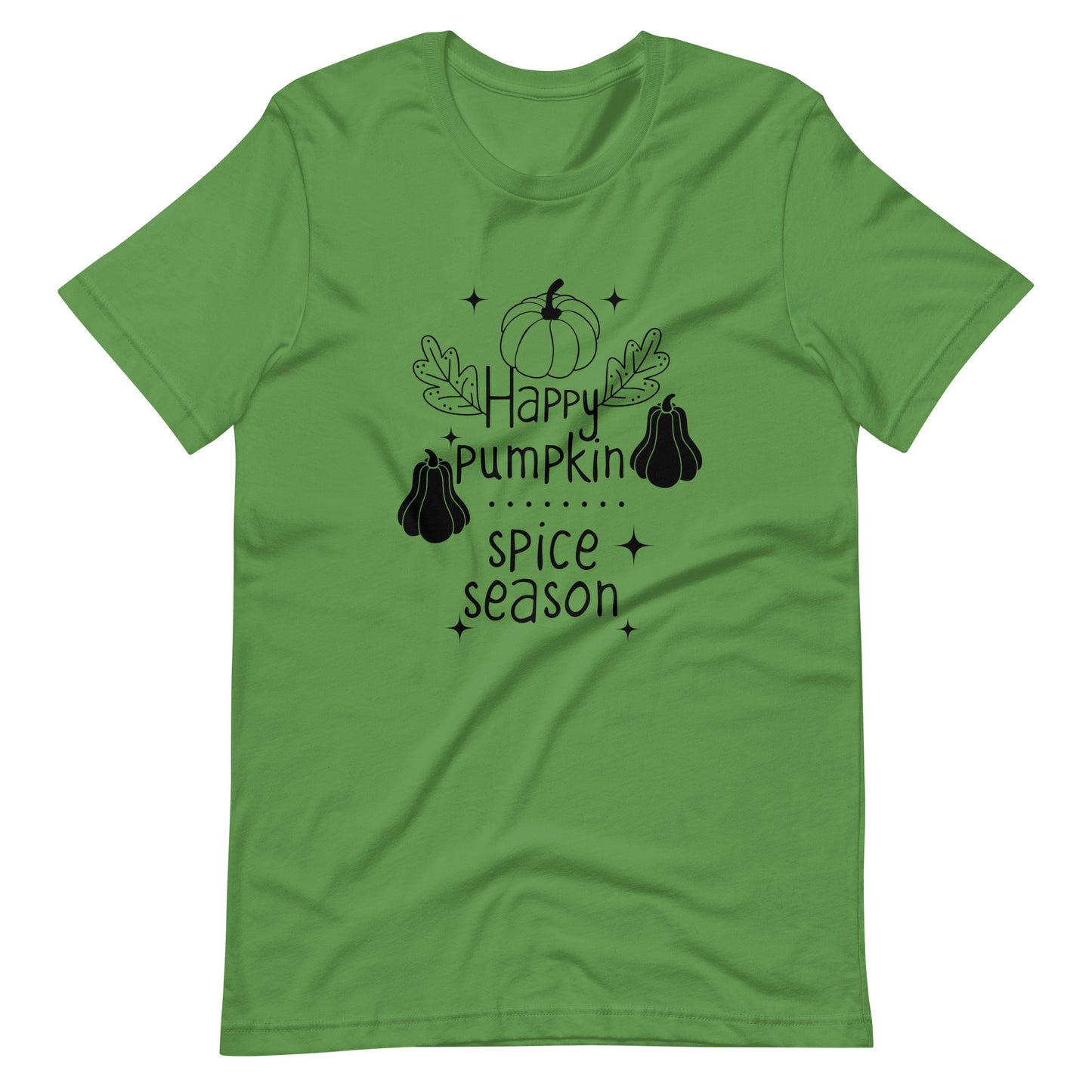 Printagon - Happy Pumpkin Spice Season - Unisex T-shirt - Leaf / S