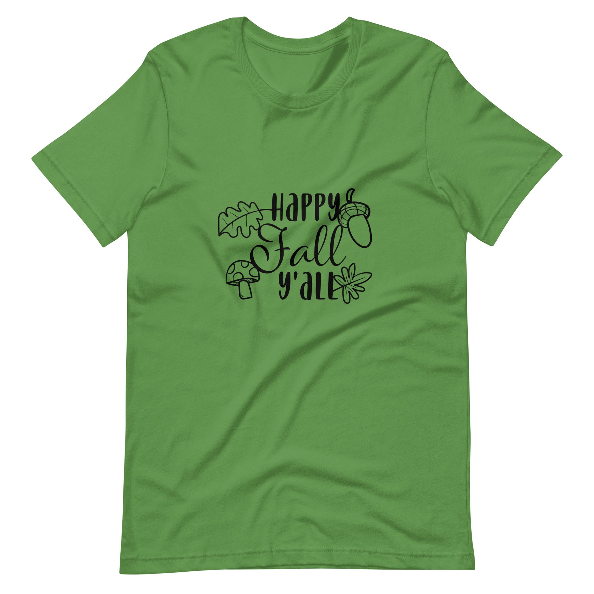 Printagon - Happy Fall Y' All - Unisex T-shirt - Leaf / S