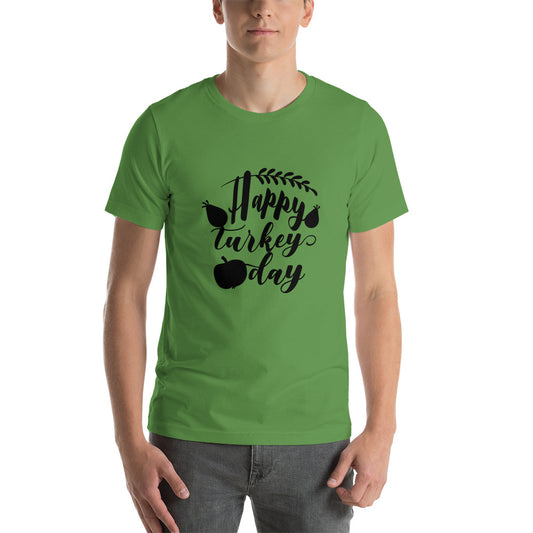 Printagon - Happy Turkey Day 002 - Unisex T-shirt -