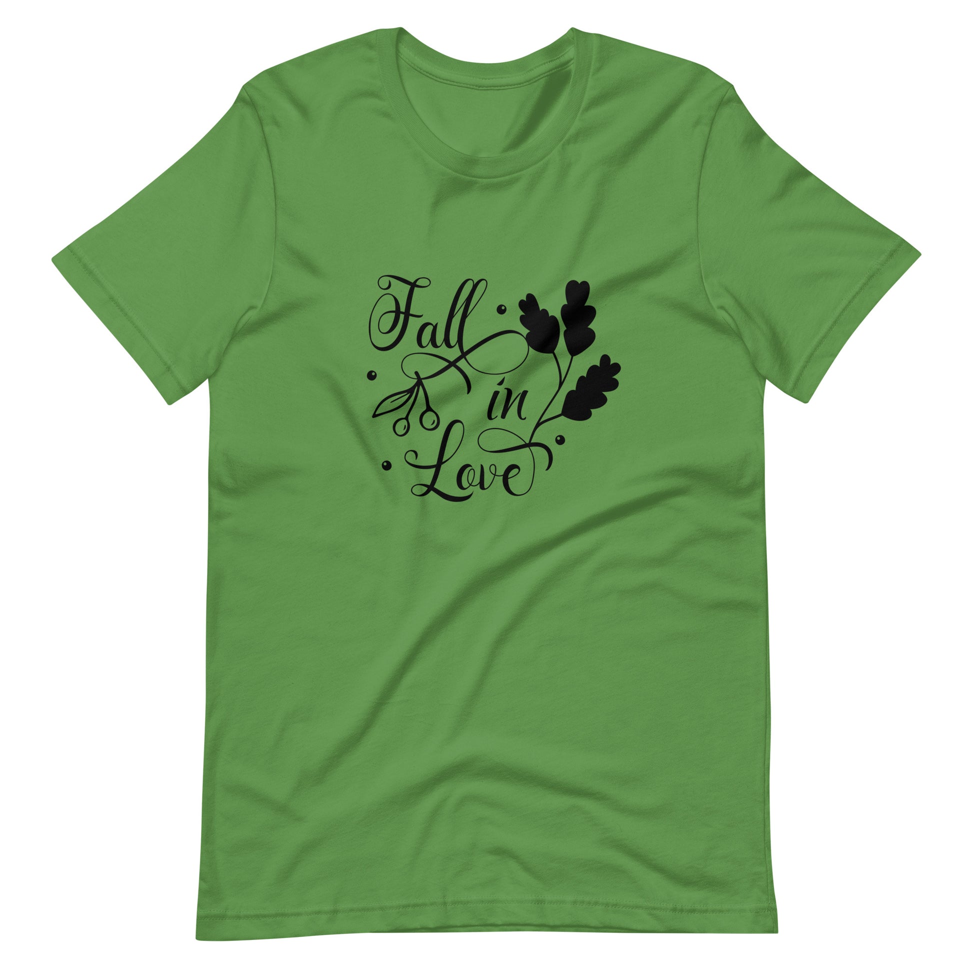 Printagon - Fall In Love 002 - Unisex T-shirt - Leaf / S