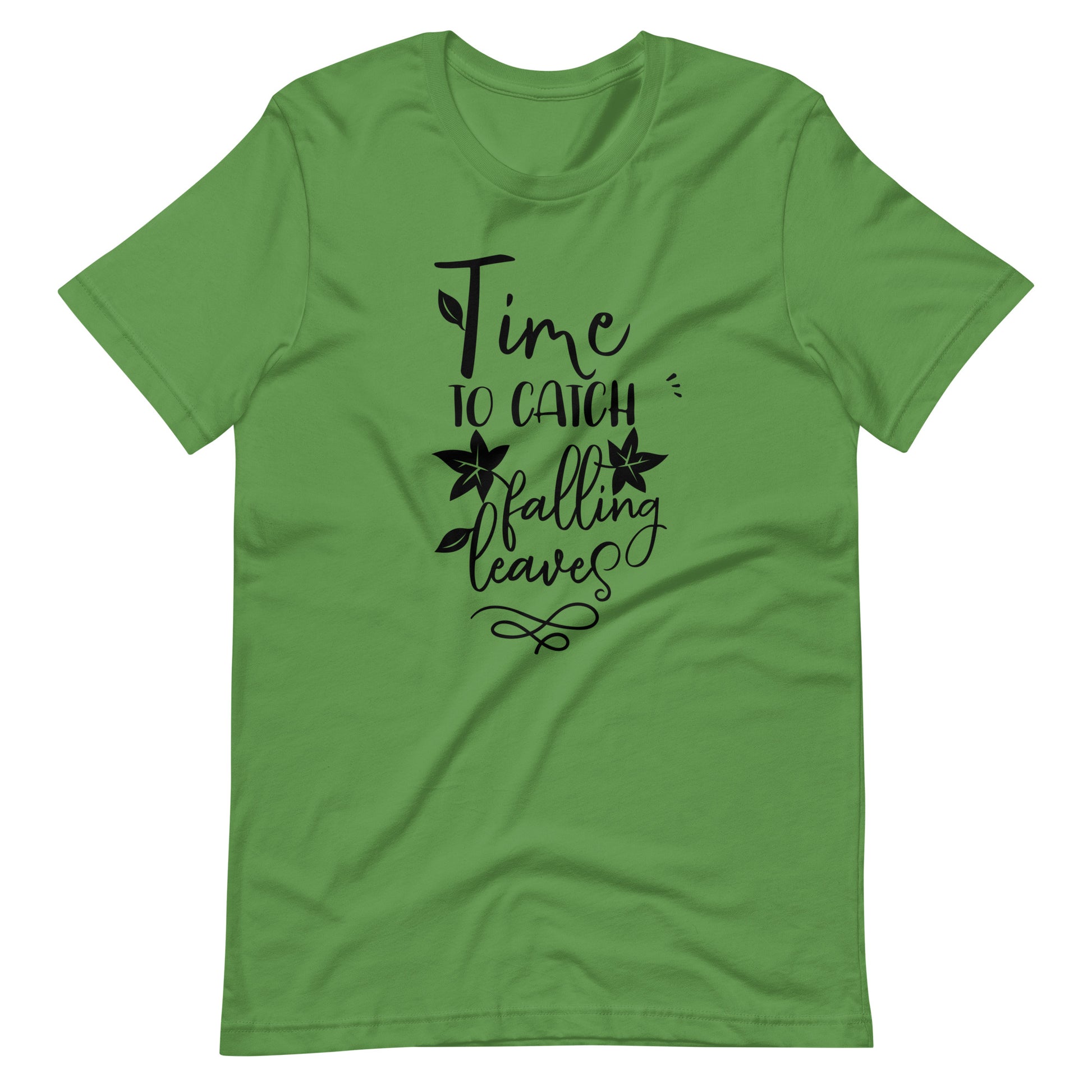 Time To Catch Falling Leaves - Unisex T-shirt - Leaf / S Printagon