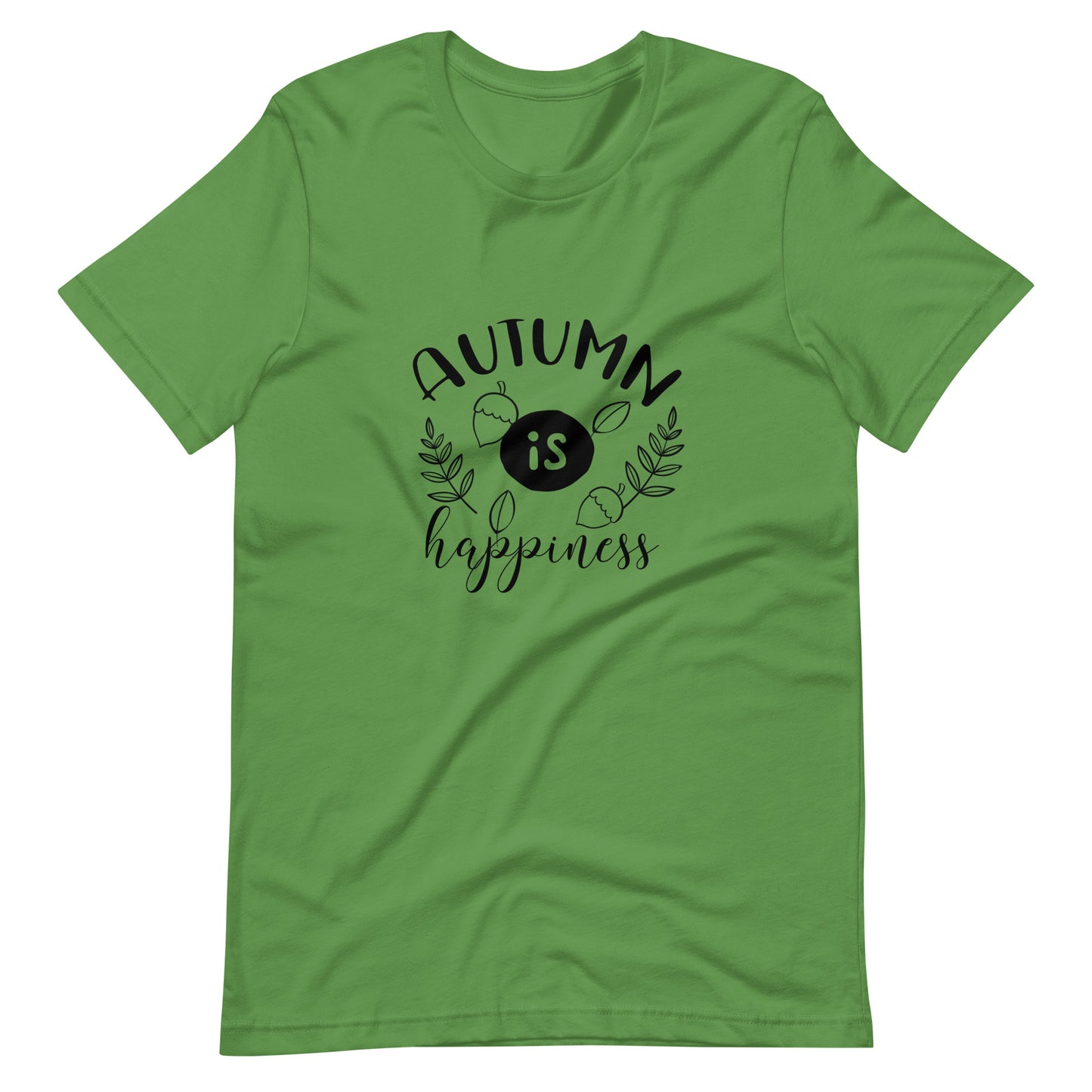 Printagon - Autumn Is Happiness 002 - Unisex T-shirt - Leaf / S