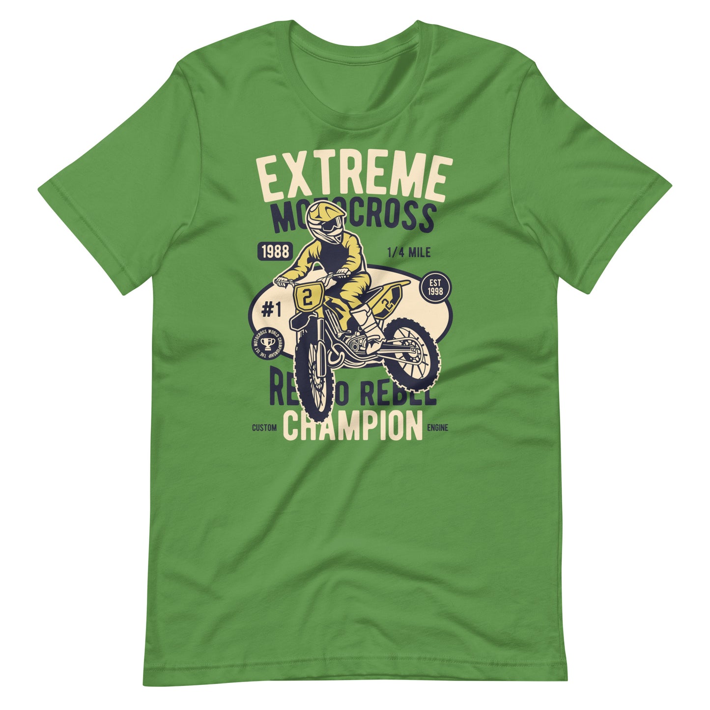 Printagon - Extreme Motocross Champion - T-shirt - Leaf / S