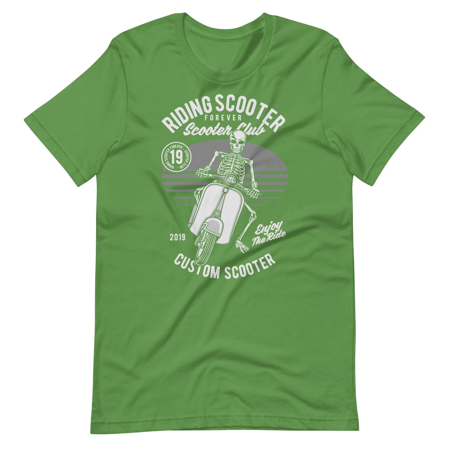 Printagon - Riding Scooter Forever - T-shirt - Leaf / S