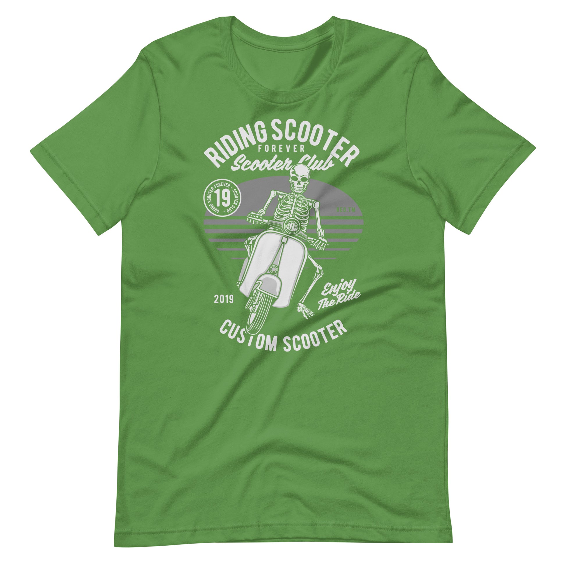 Printagon - Riding Scooter Forever - T-shirt - Leaf / S