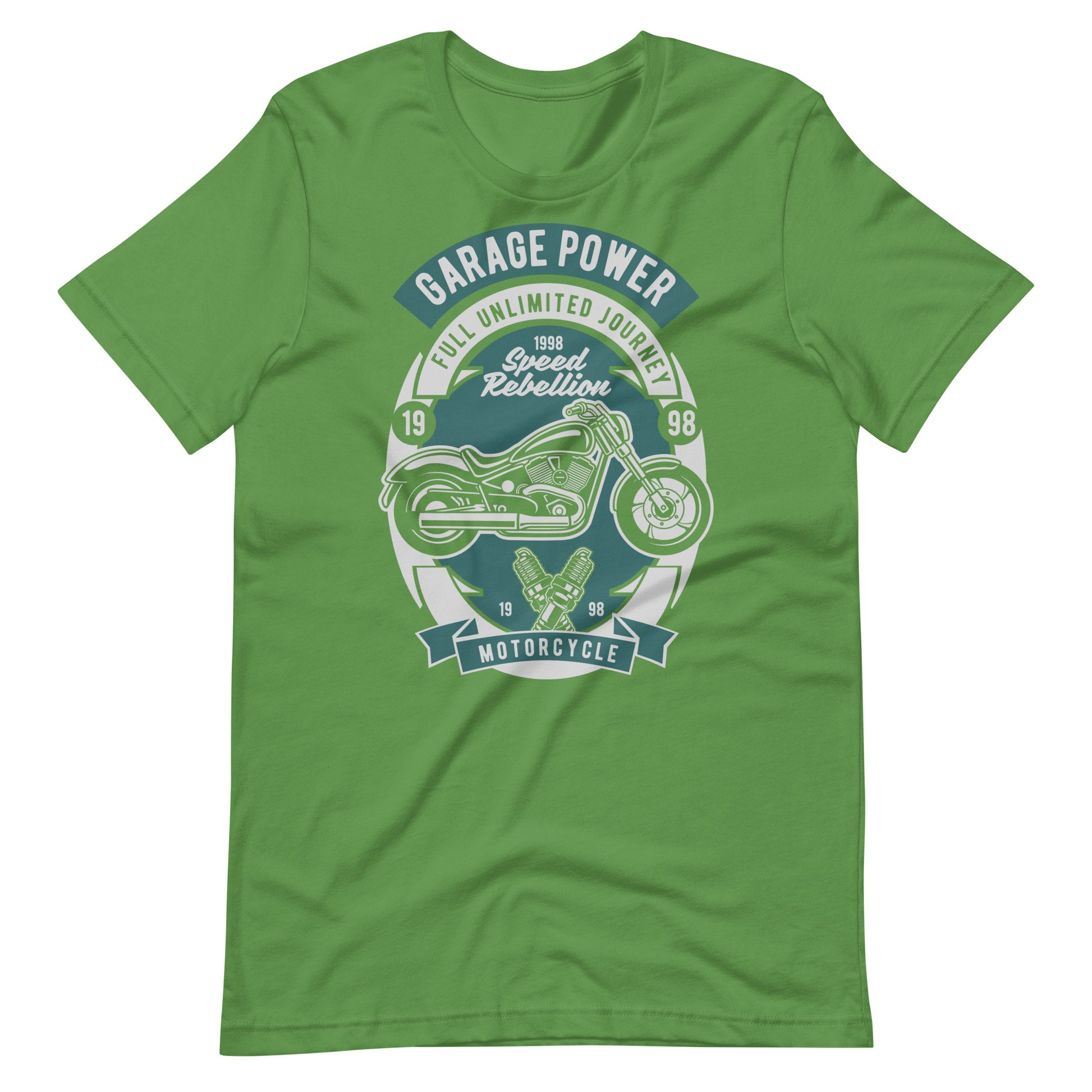 Printagon - Garage Power Motorcycle - T-shirt - Leaf / S