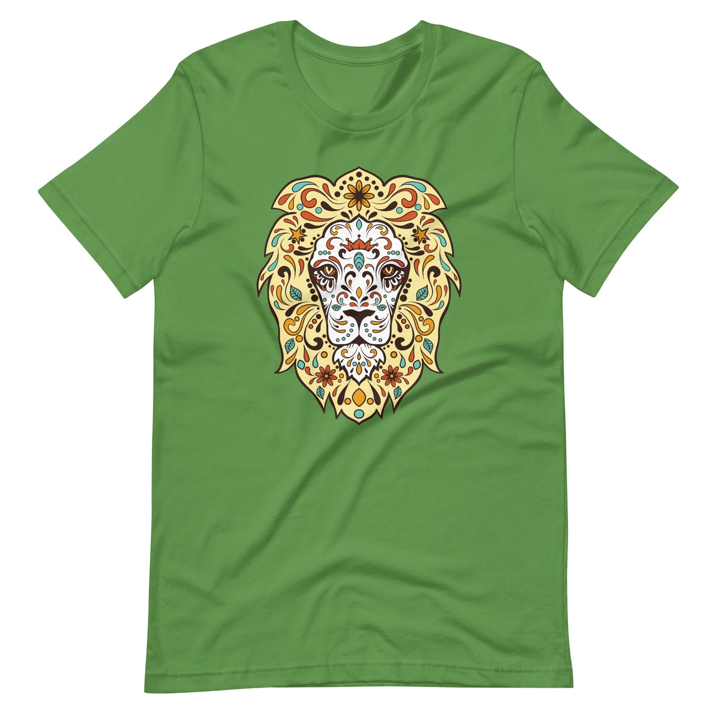 Printagon - Printed Tiger - Unisex T-shirt - Leaf / S