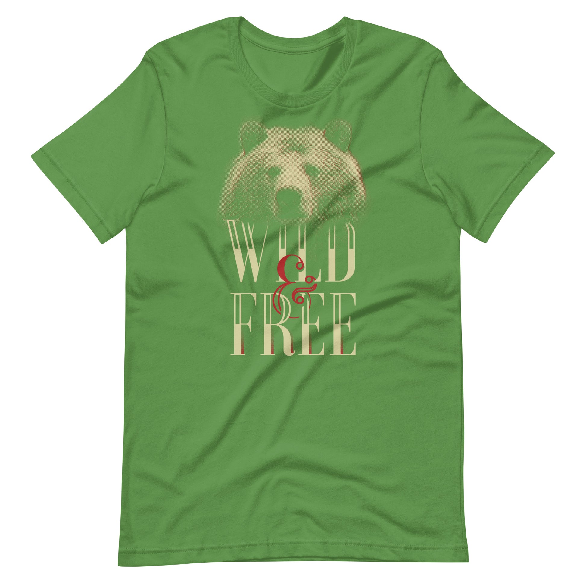 Printagon - Wild and Free - Unisex T-shirt - Leaf / S