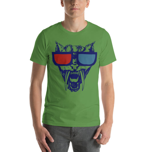 Printagon - Sharp Teeth Wild Animal - Unisex T-shirt -