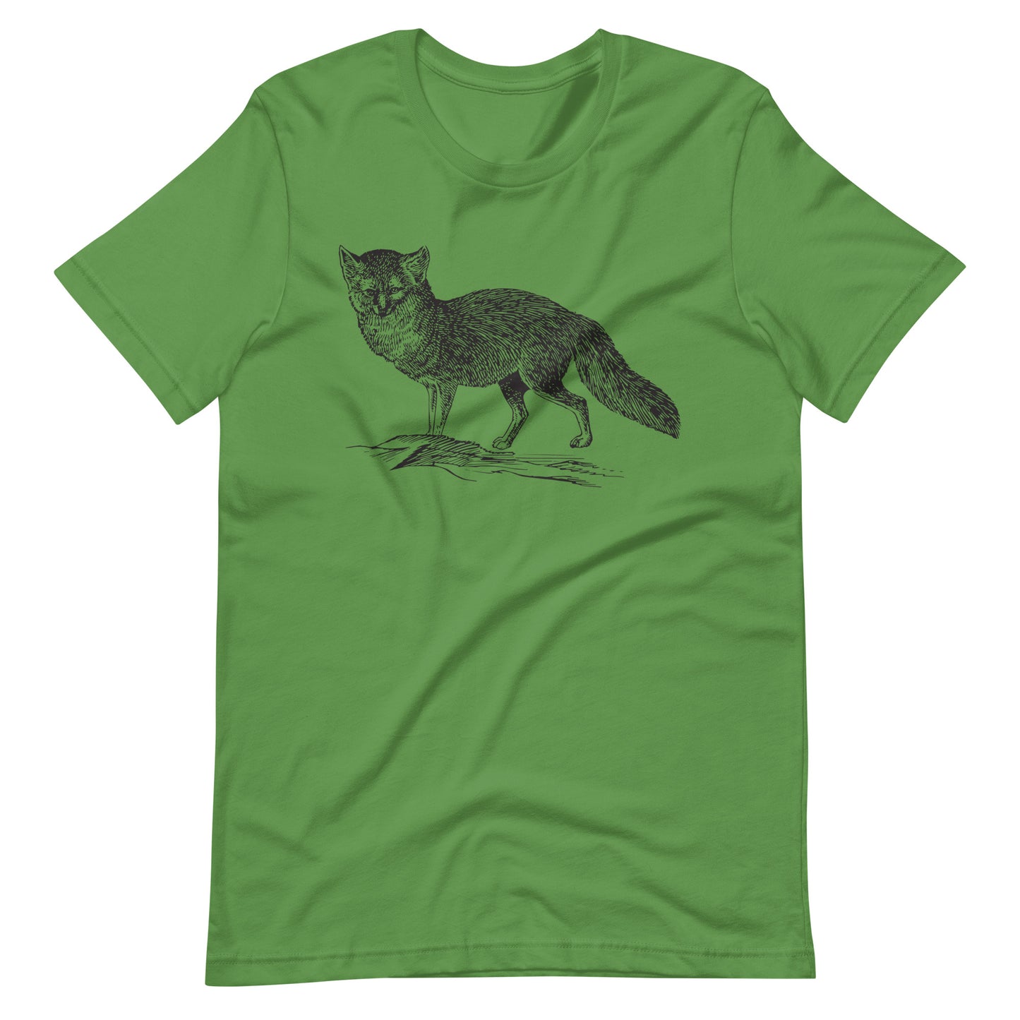 Printagon - Arctic Fox 002 - Unisex T-shirt - Leaf / S