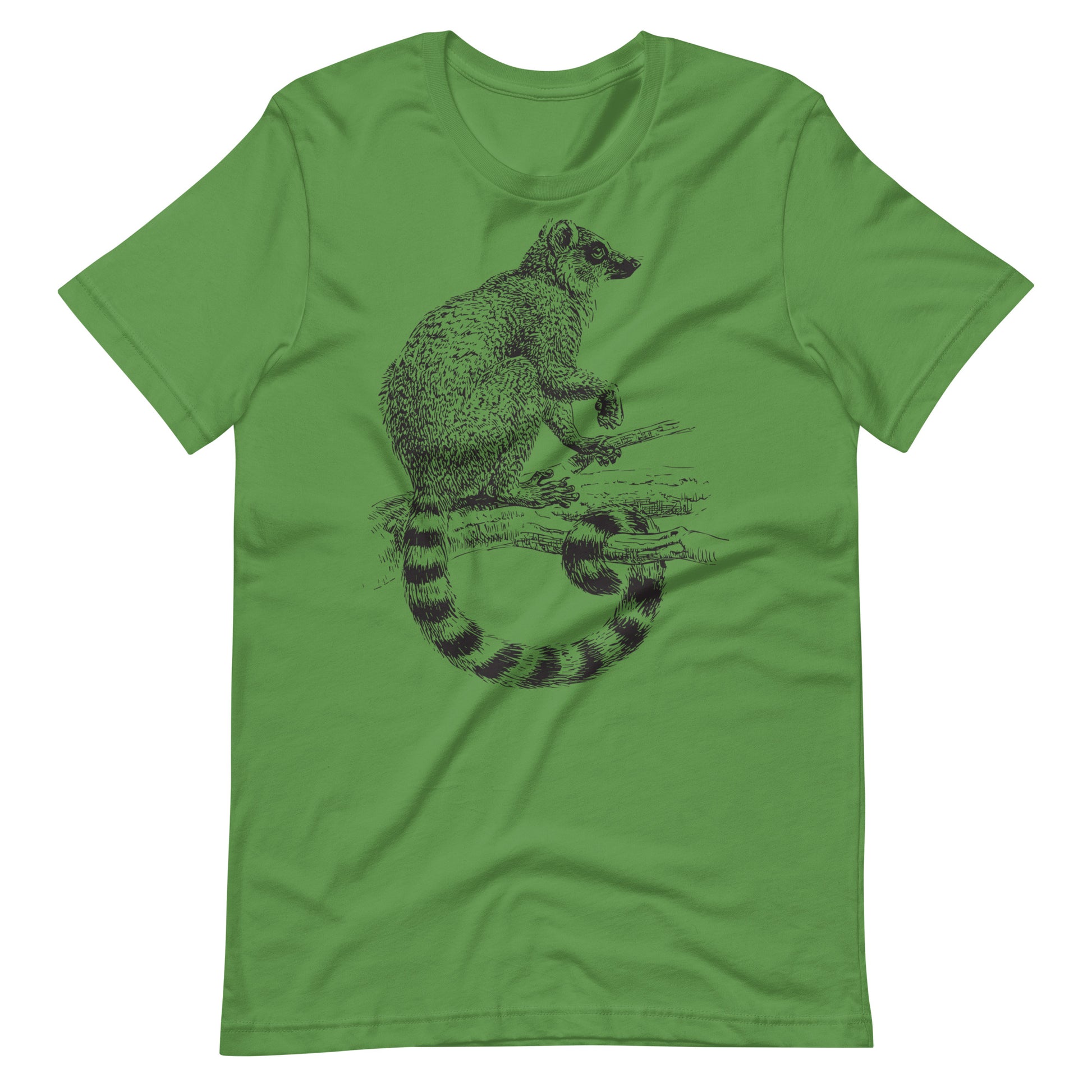 Printagon - Raccoon - Unisex T-shirt - Leaf / S