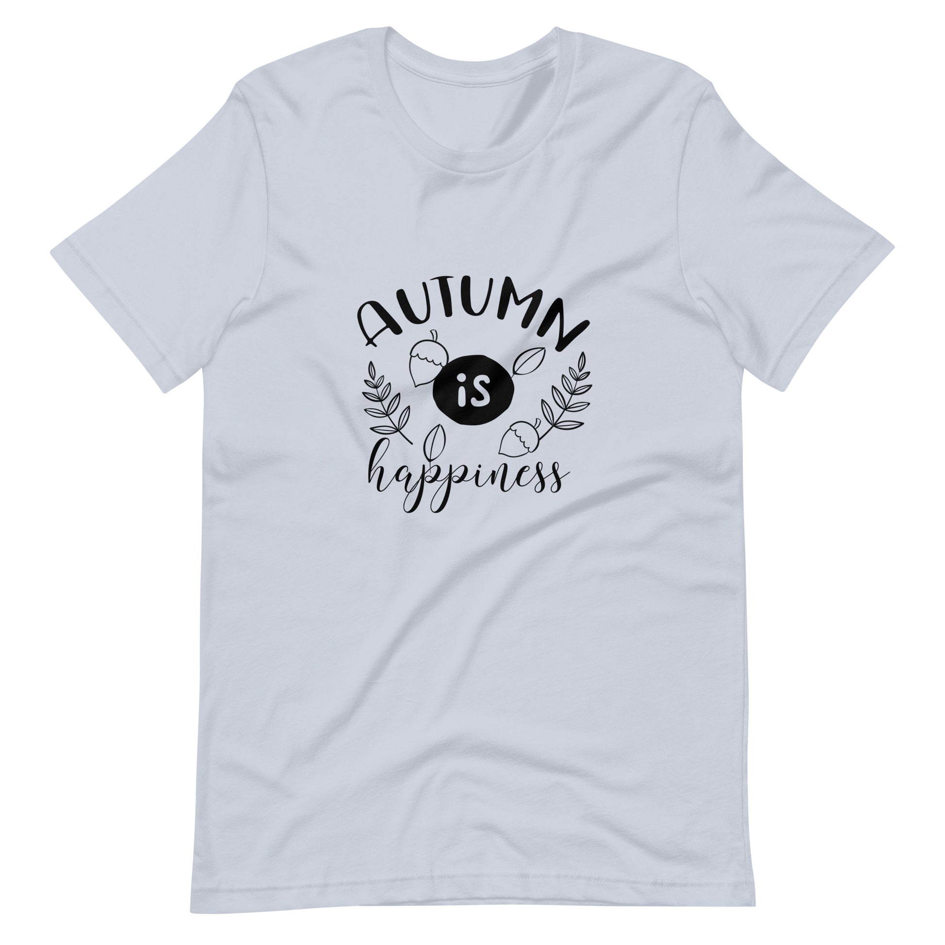 Printagon - Autumn Is Happiness 002 - Unisex T-shirt - Light Blue / XS