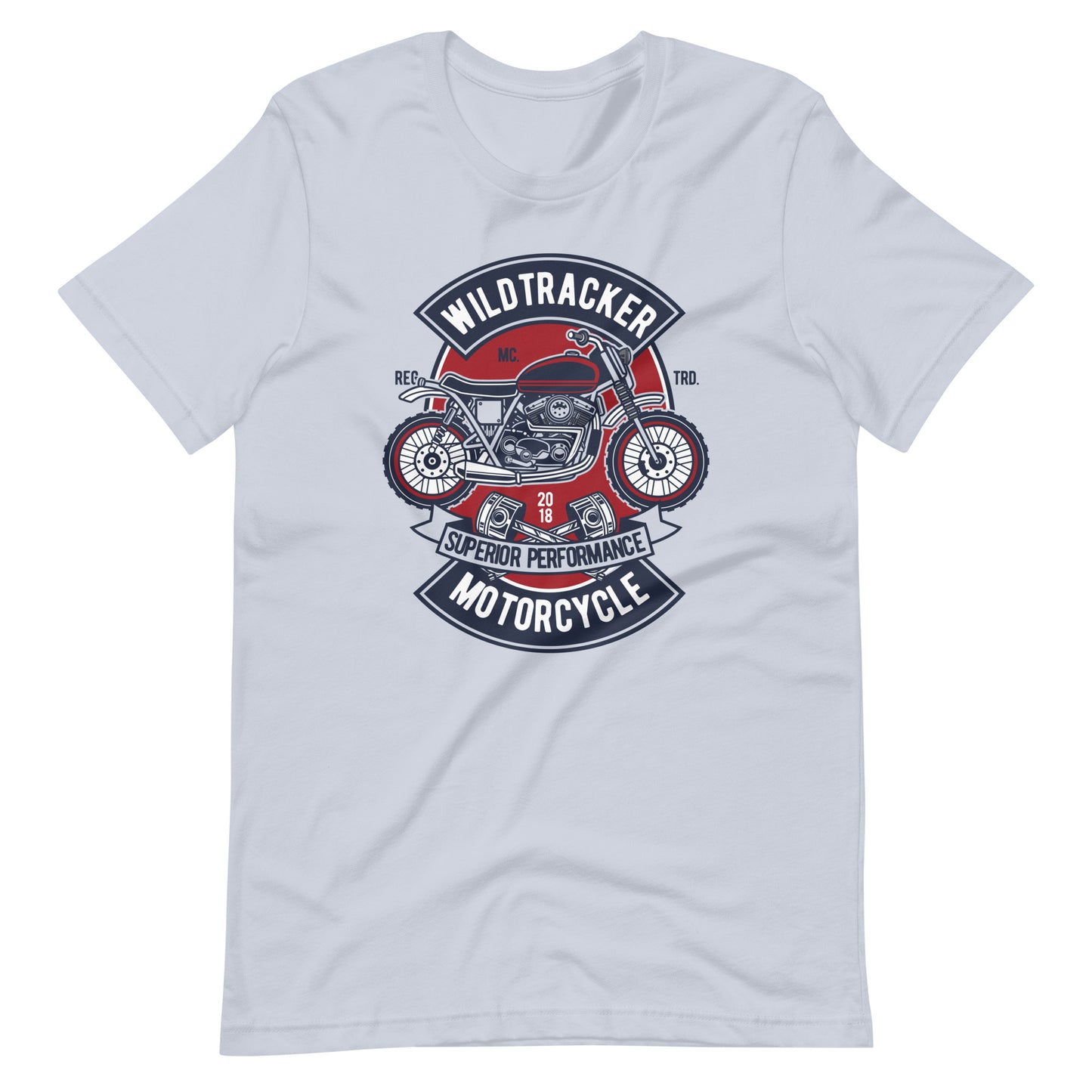 Wild Tracker Motorcycle - T-shirt - Light Blue / XS Printagon