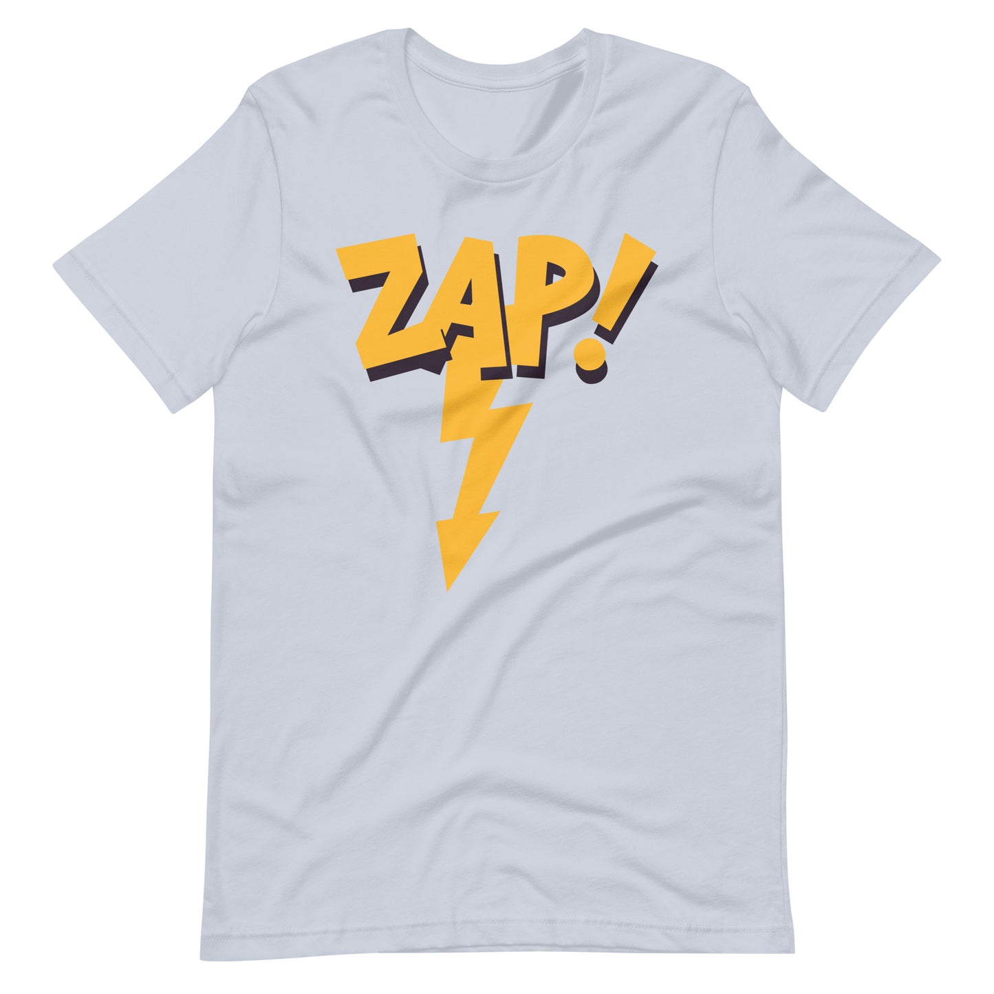 Printagon - Zap! - Unisex T-shirt - Light Blue / XS