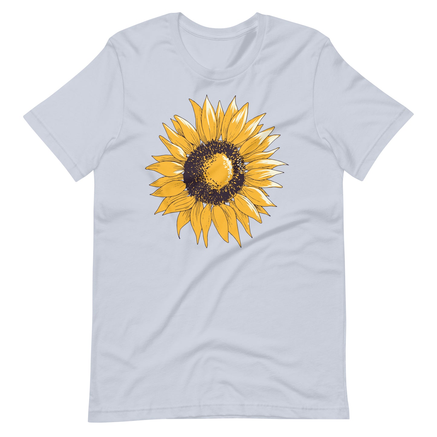 Printagon - Sun Flower - T-shirt - Light Blue / XS