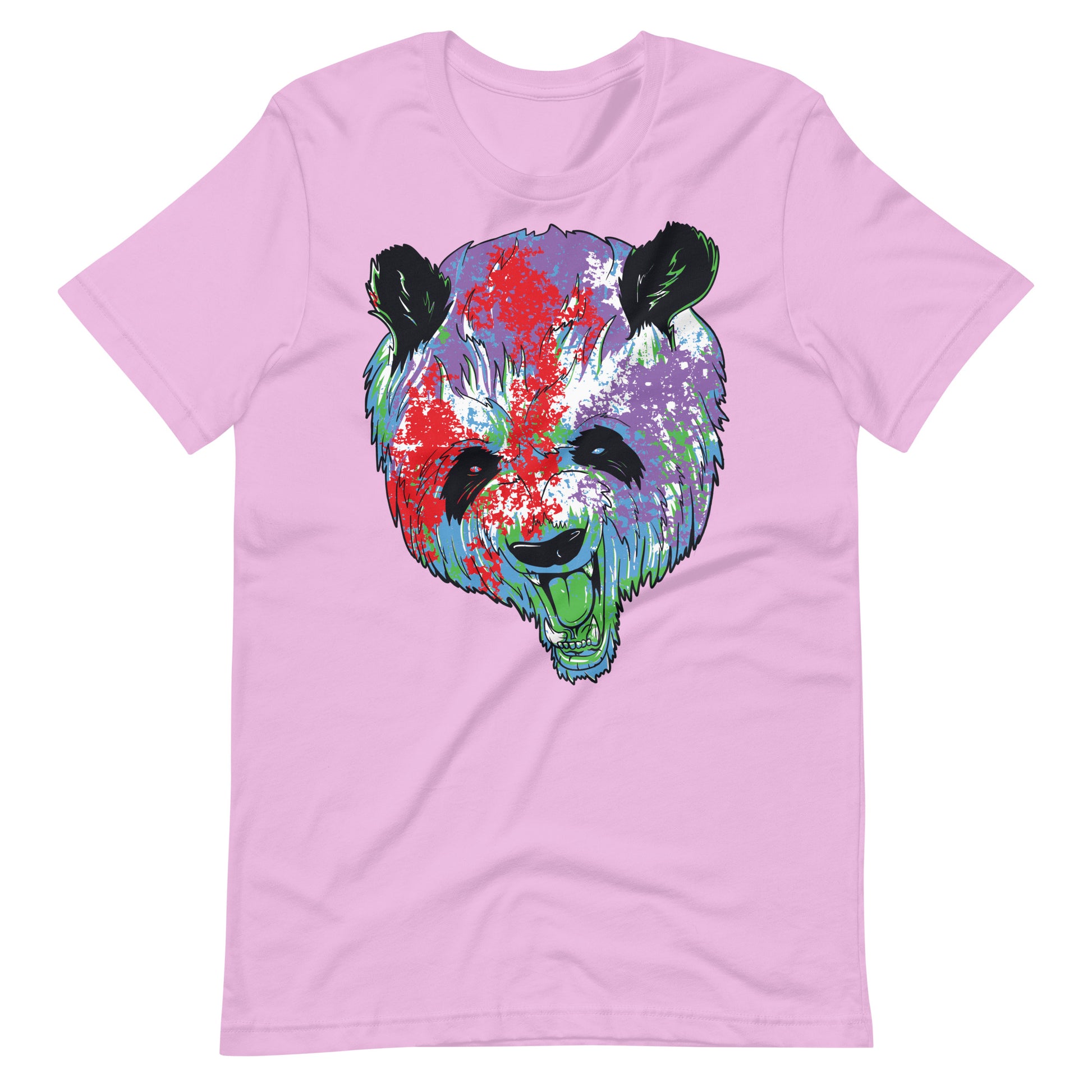 Printagon - Colorful Bear - Unisex T-shirt - Lilac / S