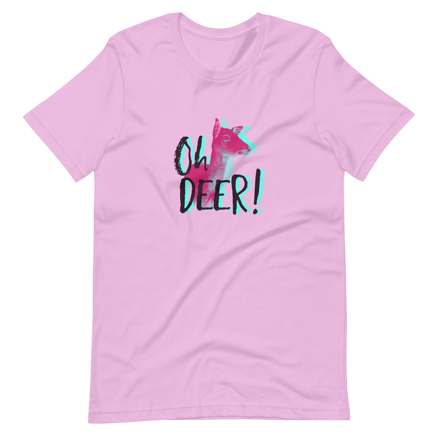 Printagon - Oh Deer - Unisex T-shirt - Lilac / S