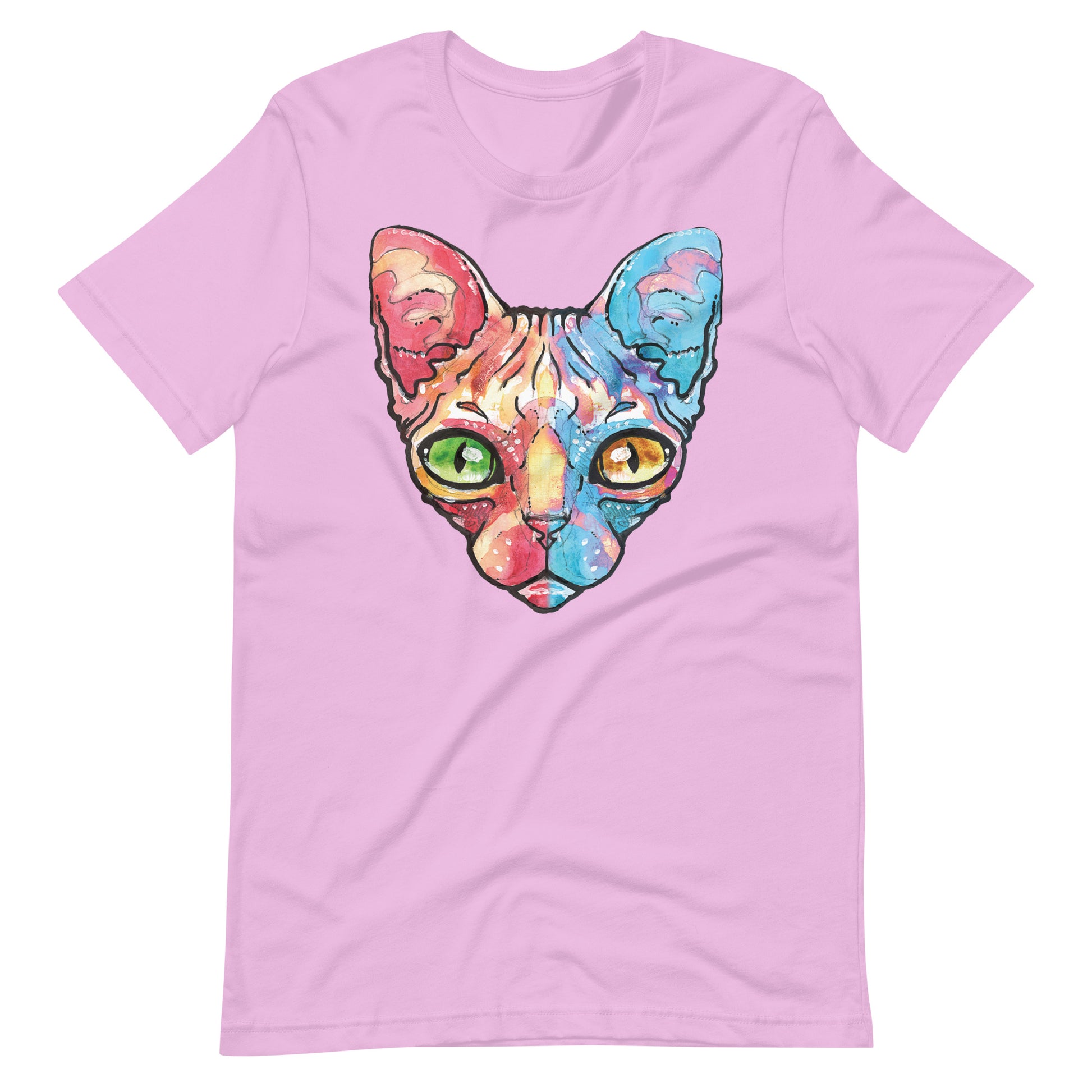 Printagon - Sphynx Cat - Unisex T-shirt - Lilac / S