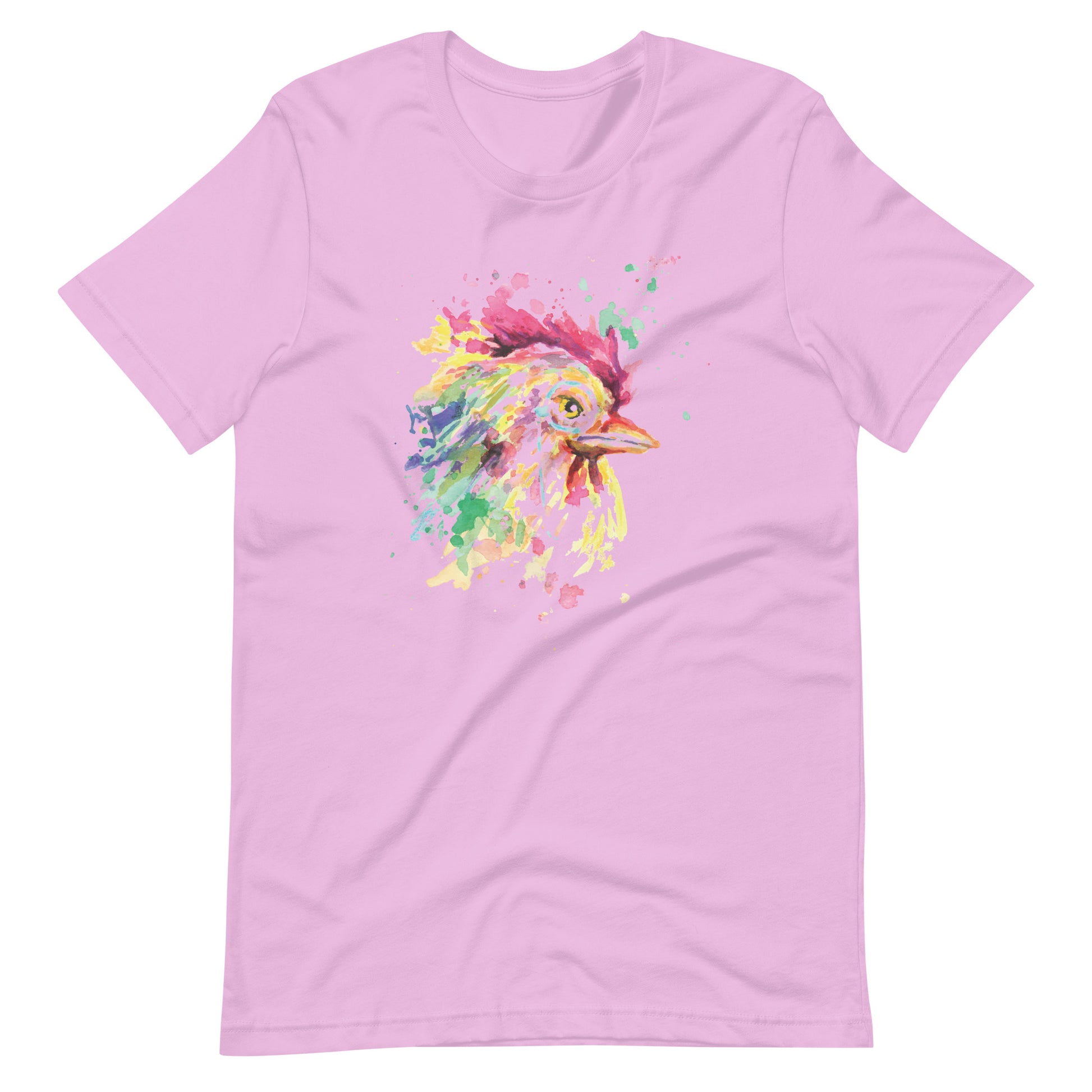 Printagon - Colorful Chicken - T-shirt - Lilac / S