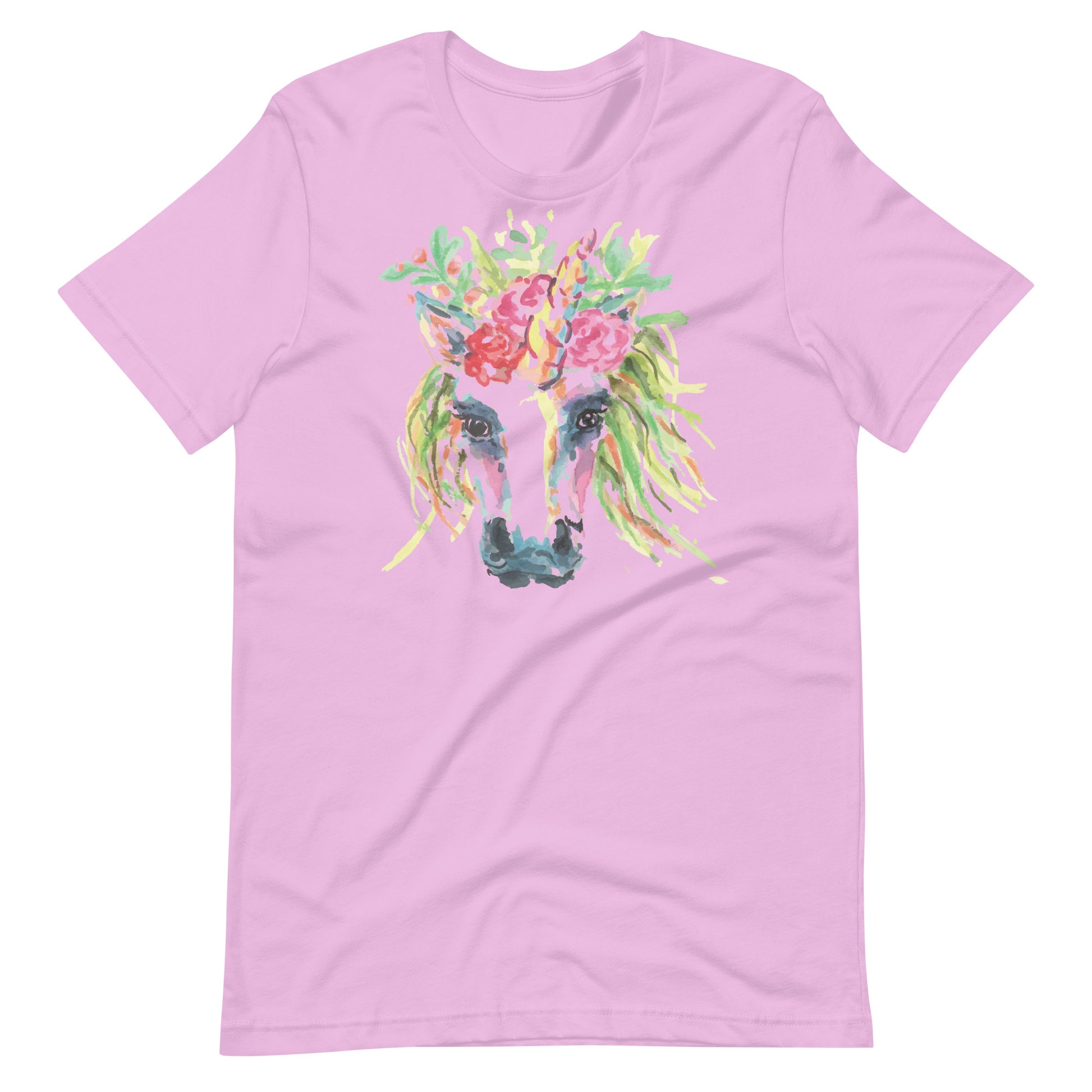 Printagon - Unicorn Head - T-shirt - Lilac / S