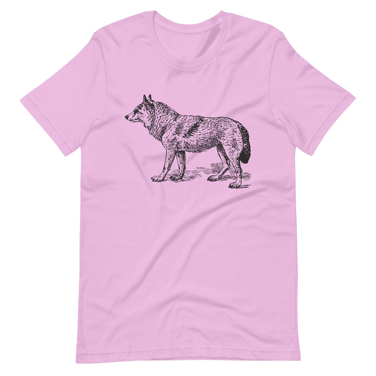 Printagon - Japanese Wolf - Unisex T-shirt - Lilac / S