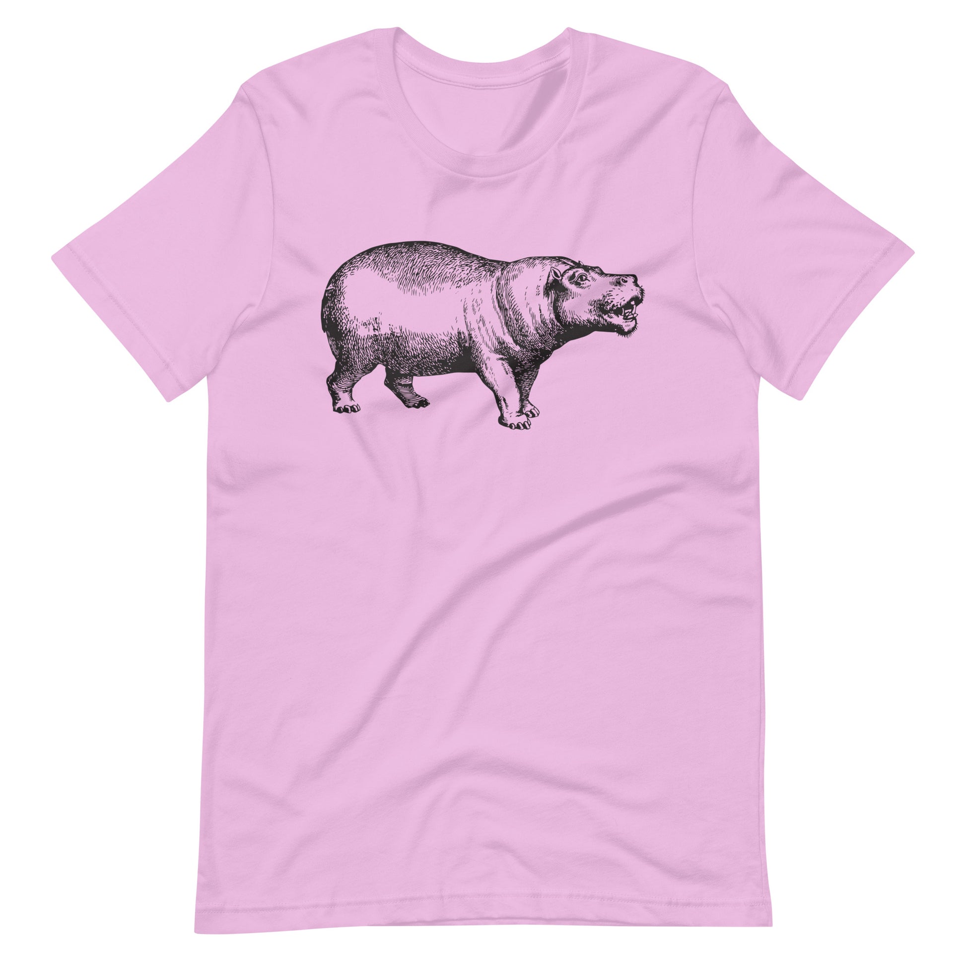 Printagon - Hippopotamus - Unisex T-shirt - Lilac / S