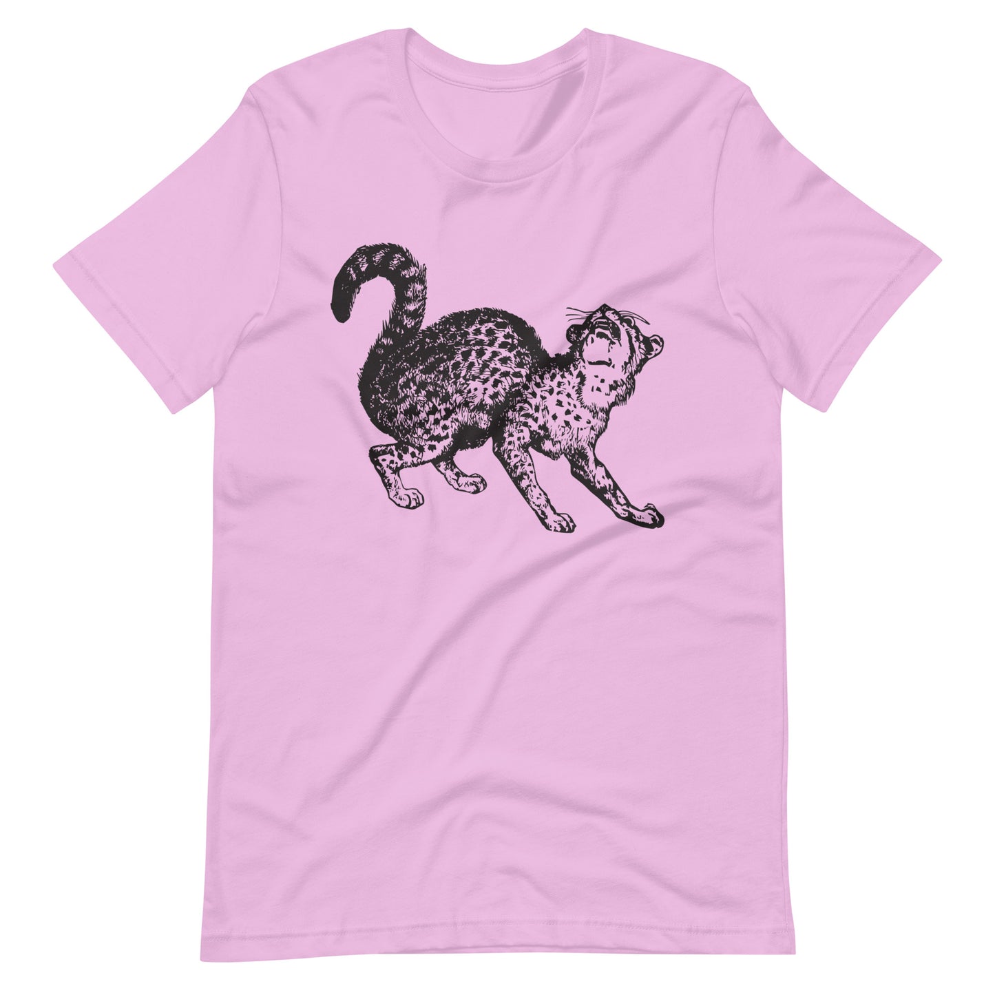 Printagon - Wild Cat - Unisex T-shirt - Lilac / S