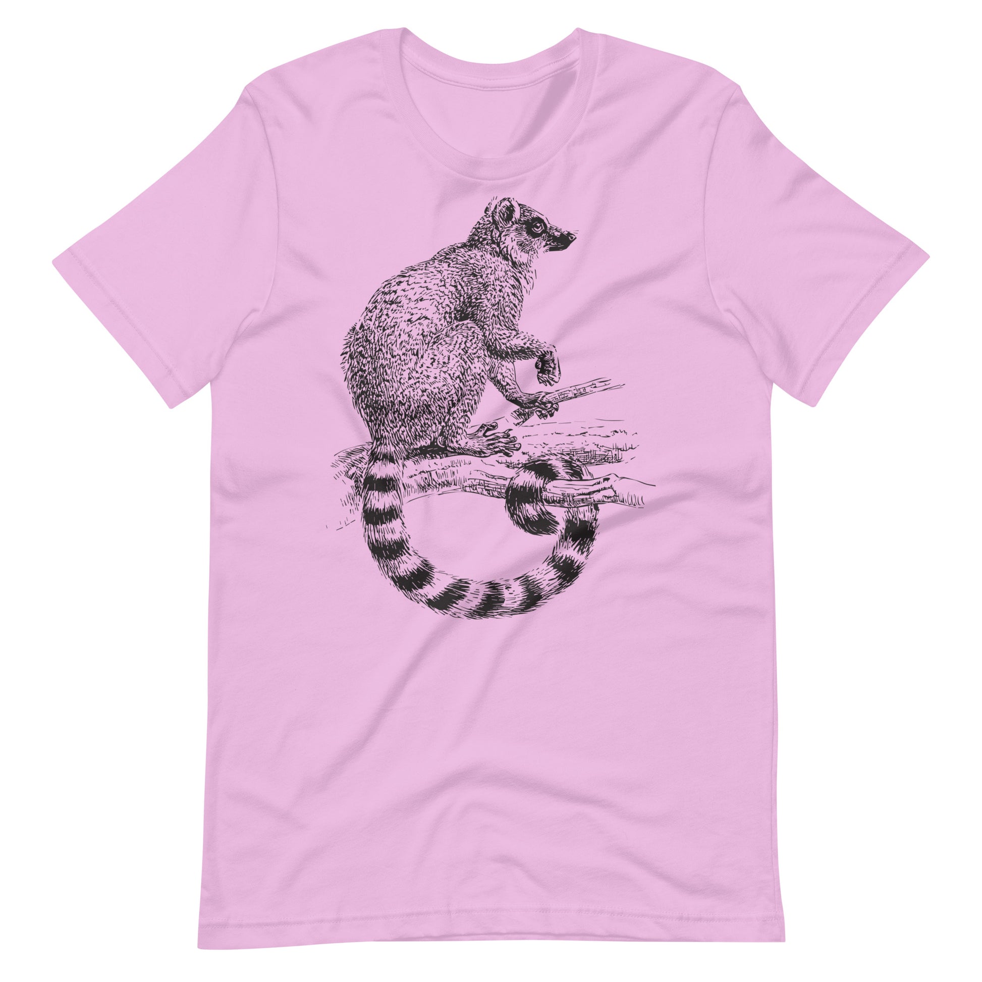 Printagon - Raccoon - Unisex T-shirt - Lilac / S