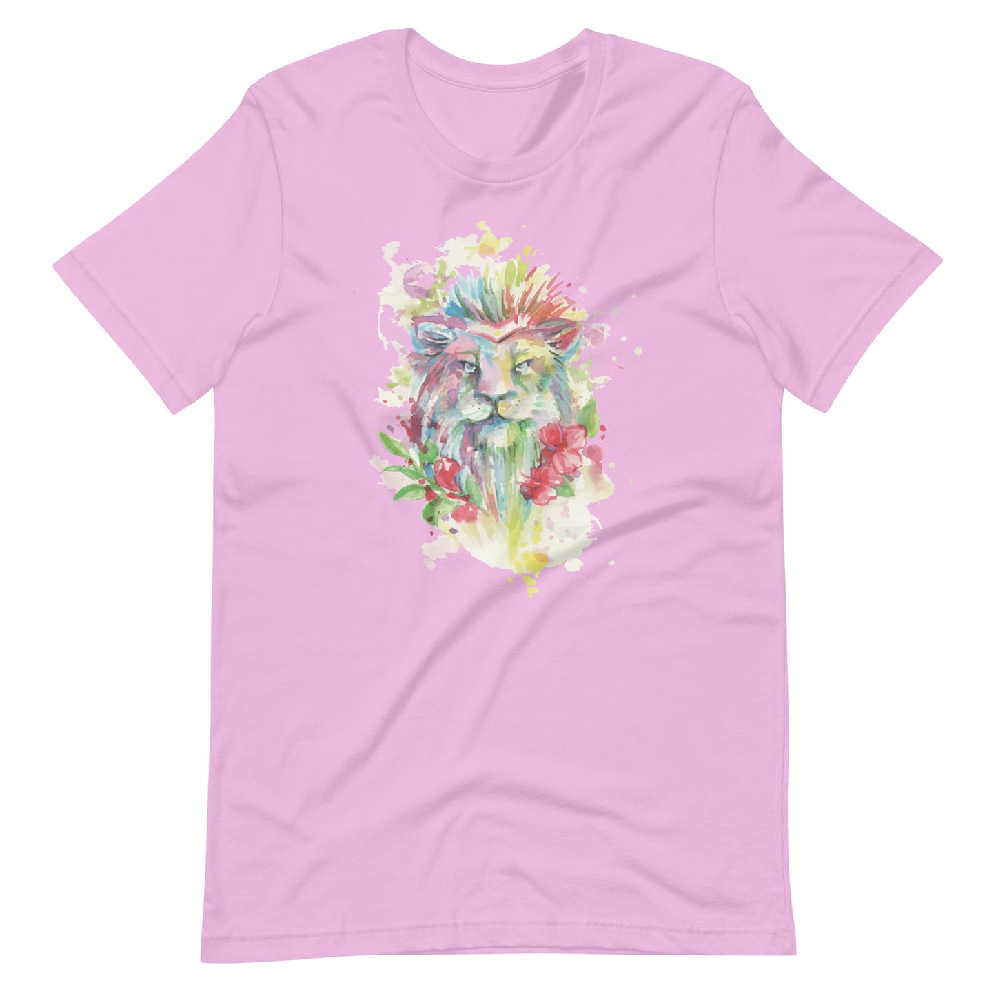 Printagon - Colorful Tiger - Unisex T-shirt - Lilac / S