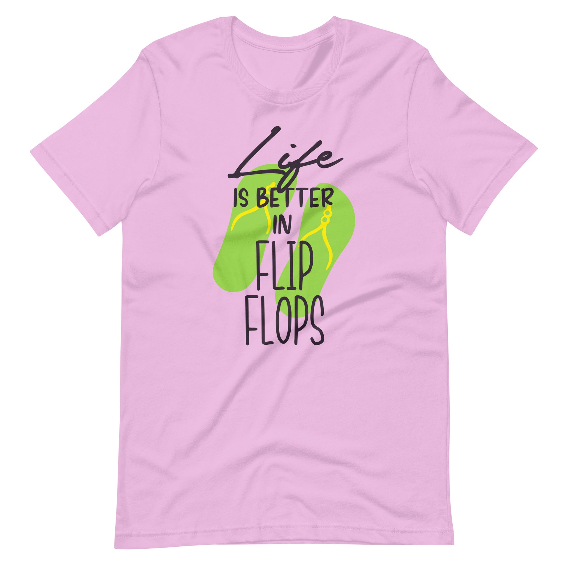 Printagon - Life Is Better In Flip Flops - Unisex T-shirt - Lilac / S