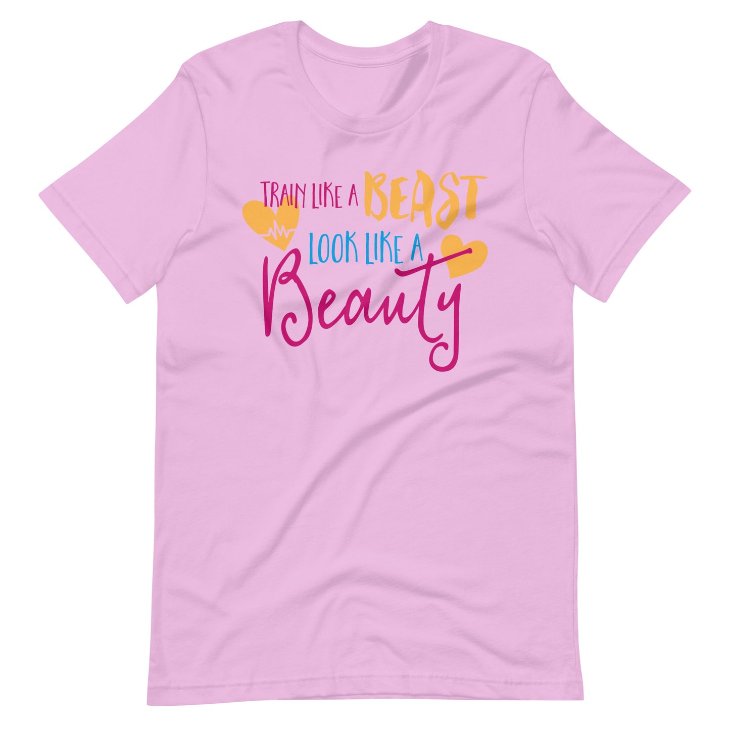 Printagon - Train Like A Beast Look Like A Beauty - T-shirt - Lilac / S